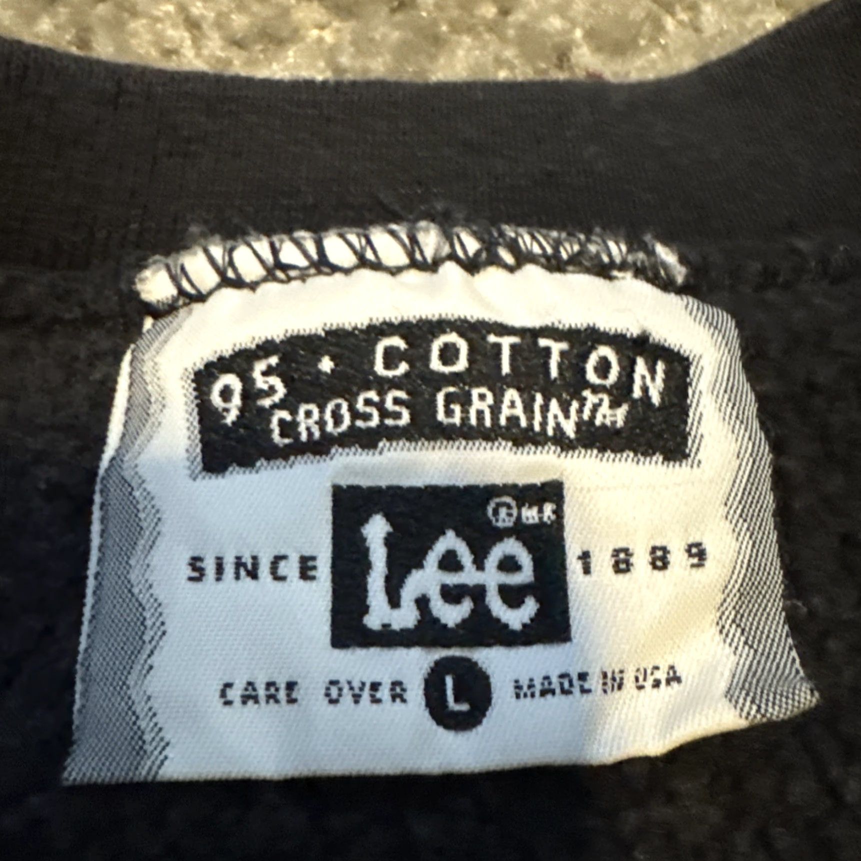 Lee VINTAGE 90s Dewalt Tools Racing Nascar Lee Cross Grain Crewneck Sweatshirt Large Mens Black Pullover Size US L / EU 52-54 / 3 - 5 Thumbnail