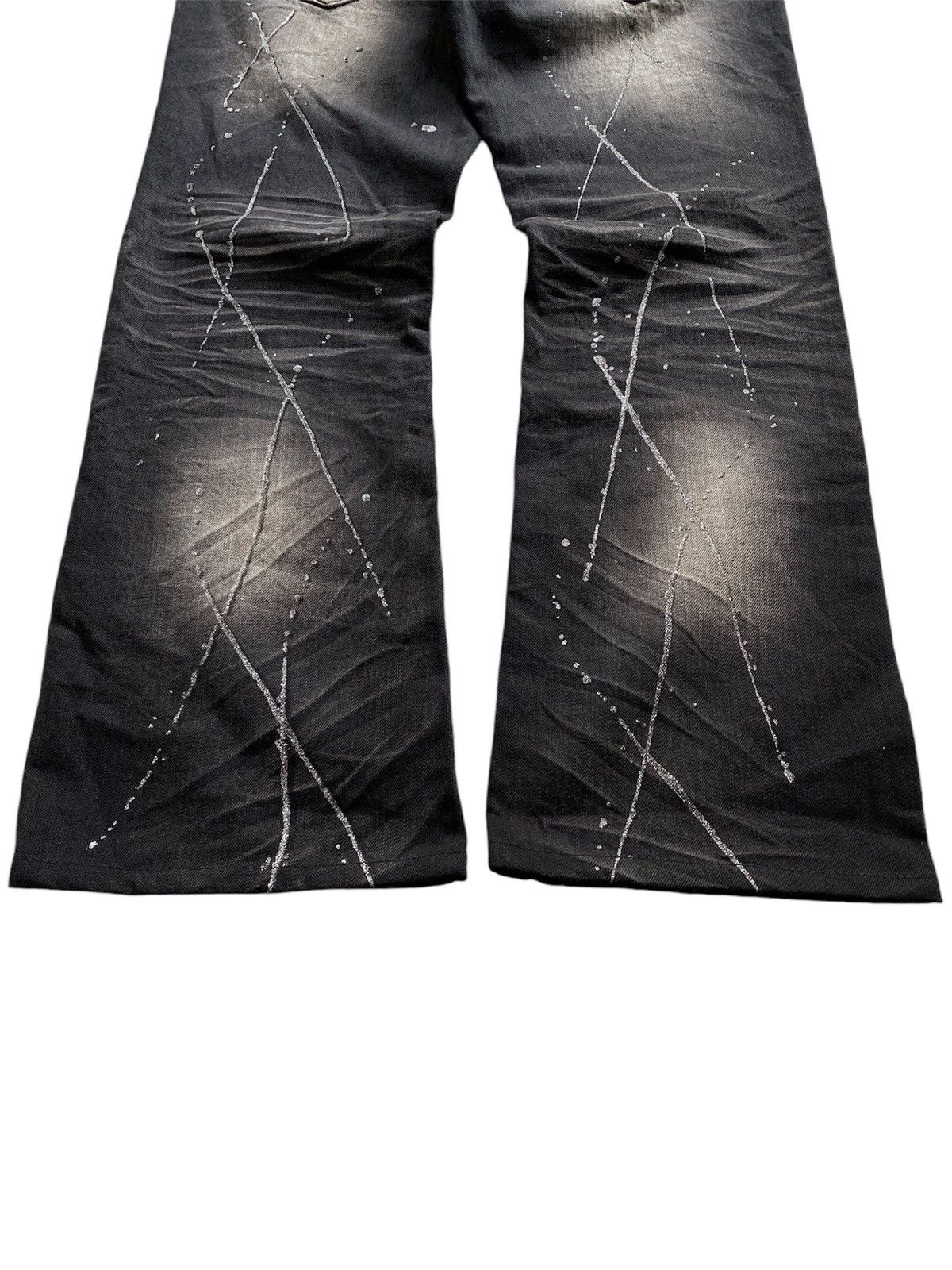 If Six Was Nine × Japanese Brand × Le Grande Bleu (L.G.B.) Semantic design splatter flare jeans Size US 31 - 7 Thumbnail