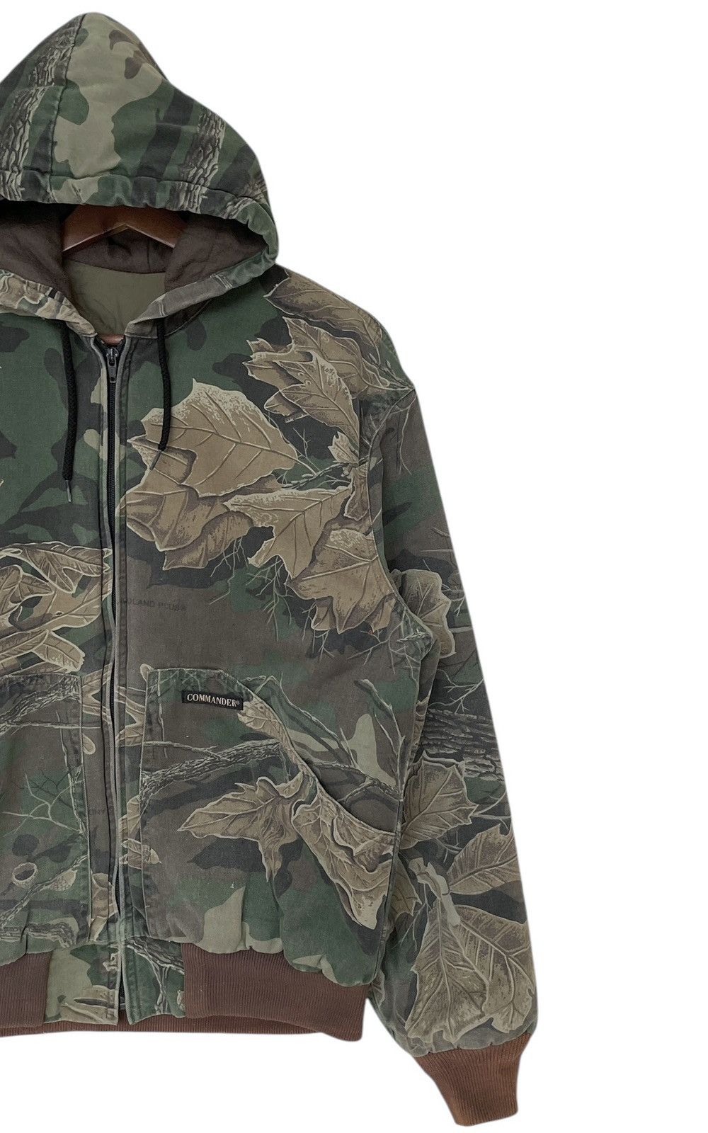 Vintage Vintage Brand Commander Hunting Zipper Hoodie 1990s Size US L / EU 52-54 / 3 - 4 Thumbnail