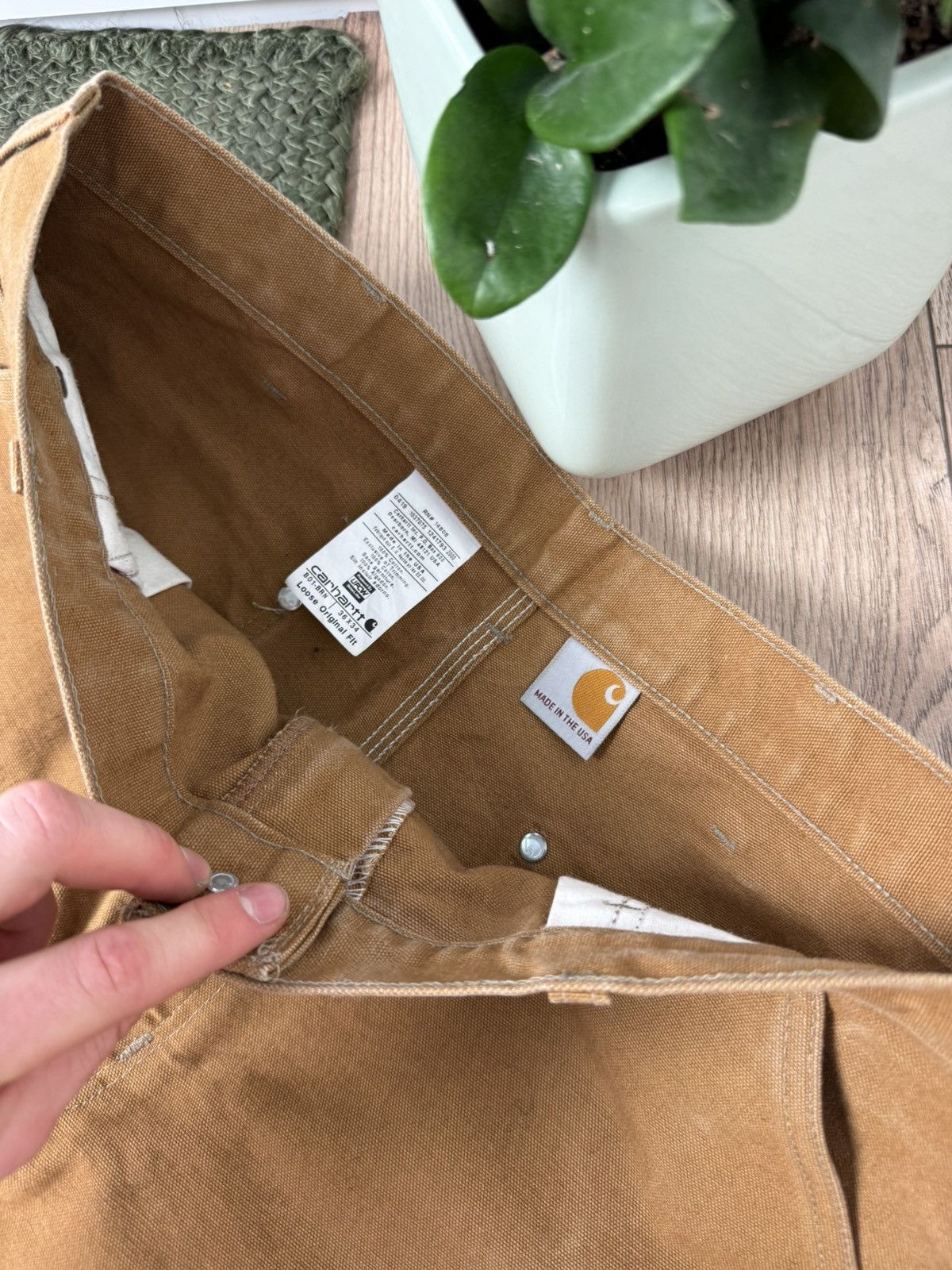 Carhartt × Vintage USA Carhartt Double Knee denim Size US 36 / EU 52 - 6 Thumbnail