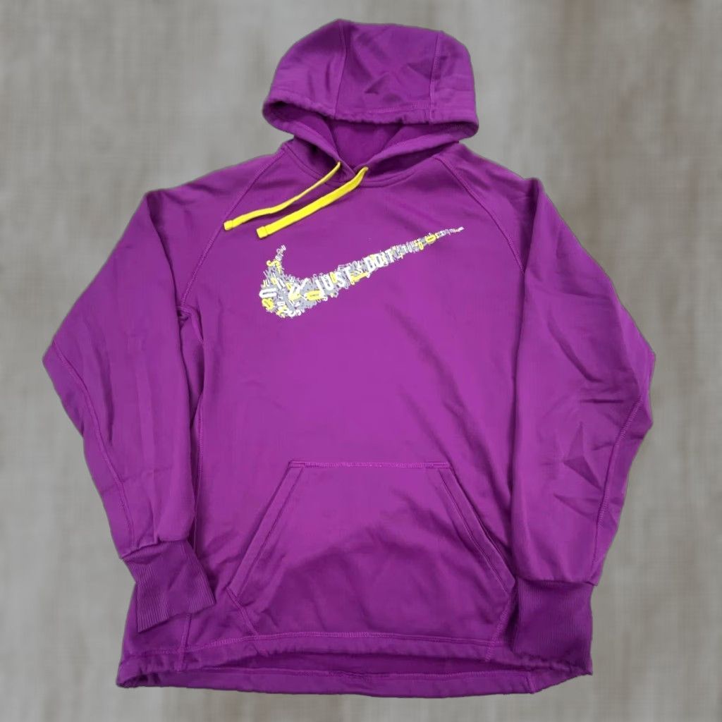 Nike Nike Hoodie Women M Purple Therma Fit Sweatshirt Sweater Big Swoosh Active Size M / US 6-8 / IT 42-44 - 1 Thumbnail