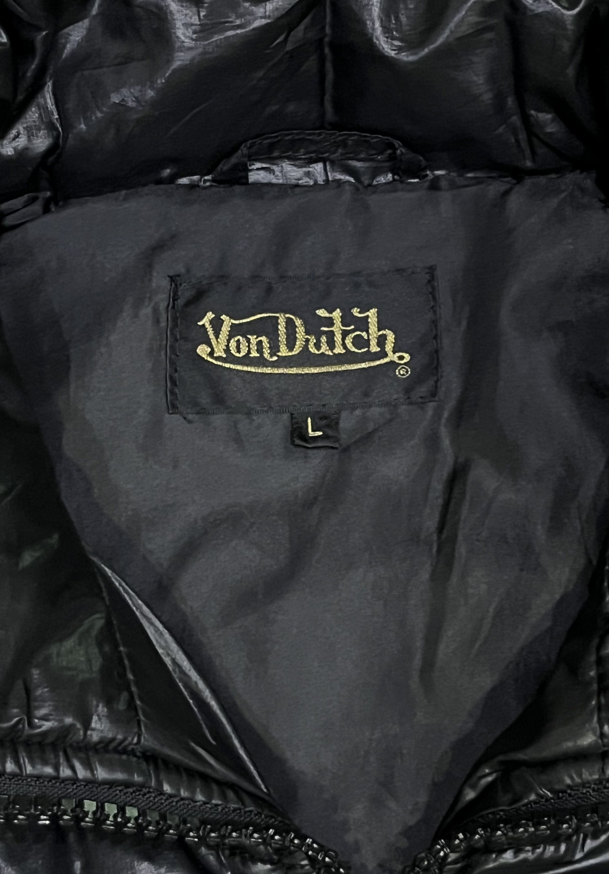 Von Dutch Vintage Von Dutch Quilted Puffer Jacket Black Los Angeles Size US S / EU 44-46 / 1 - 12 Thumbnail