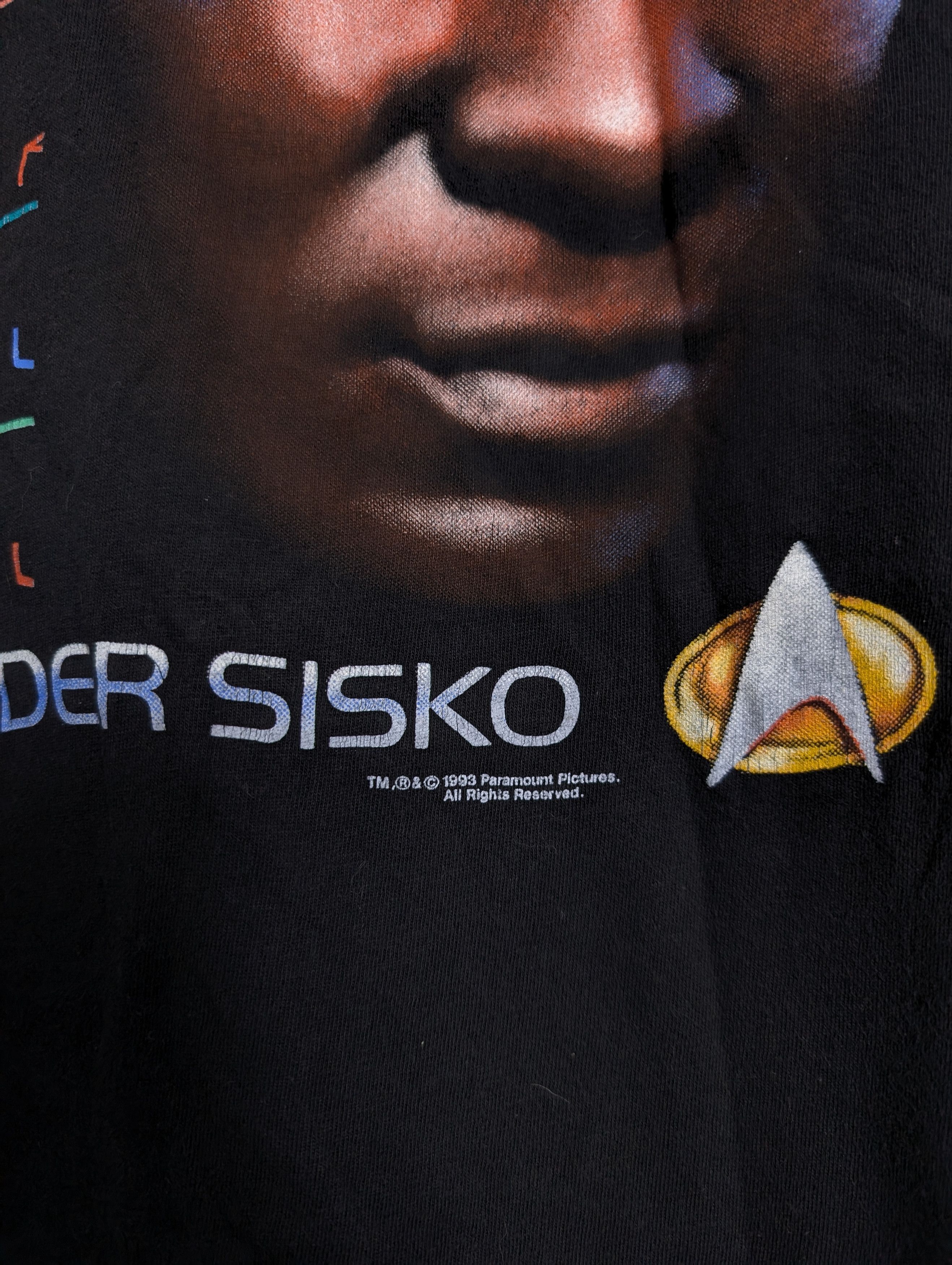 Vintage Star Trek 1993 90s Commander Sisko T-shirt Vintage Size US XL / EU 56 / 4 - 3 Thumbnail