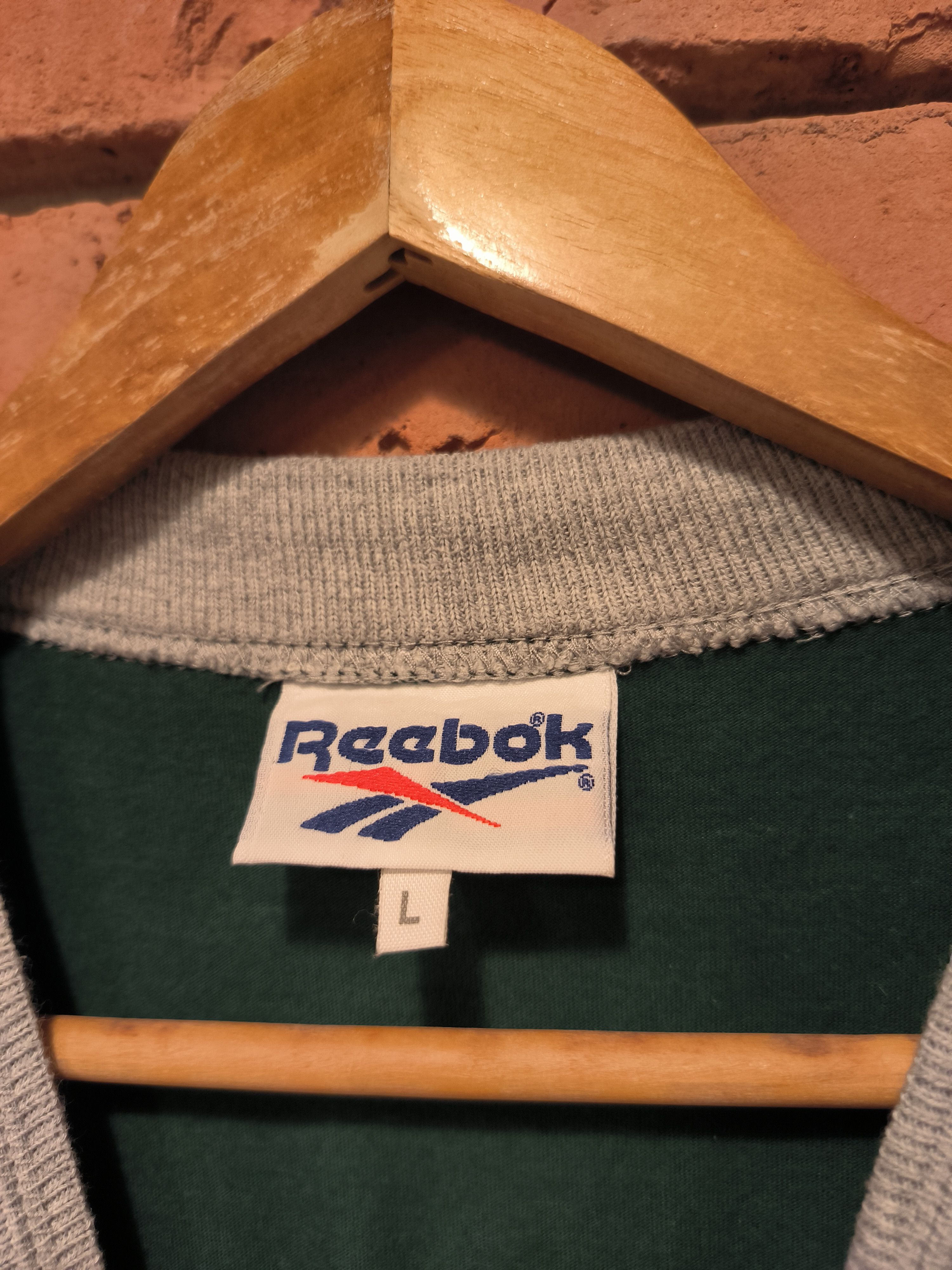 Reebok × Vintage Vintage Reebok Big Logo 90s Green T-Shirt Tee Size US XL / EU 56 / 4 - 5 Thumbnail