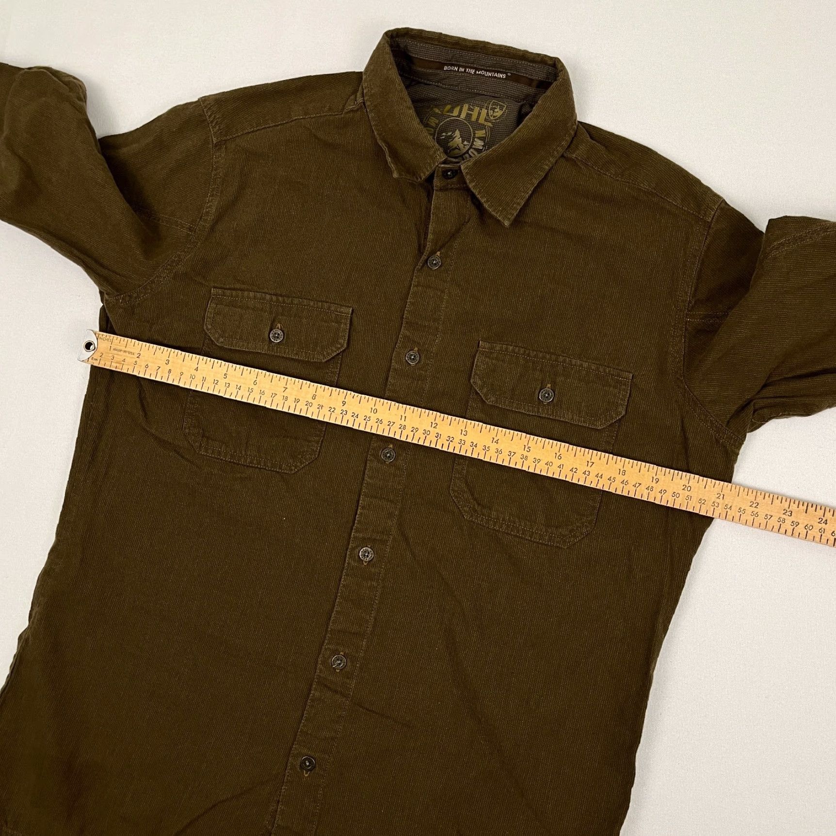 Vintage Kuhl Shirt Mens Medium Brown Cotton Wool Blend Flannel Hiking Gorpcore Size US M / EU 48-50 / 2 - 4 Thumbnail