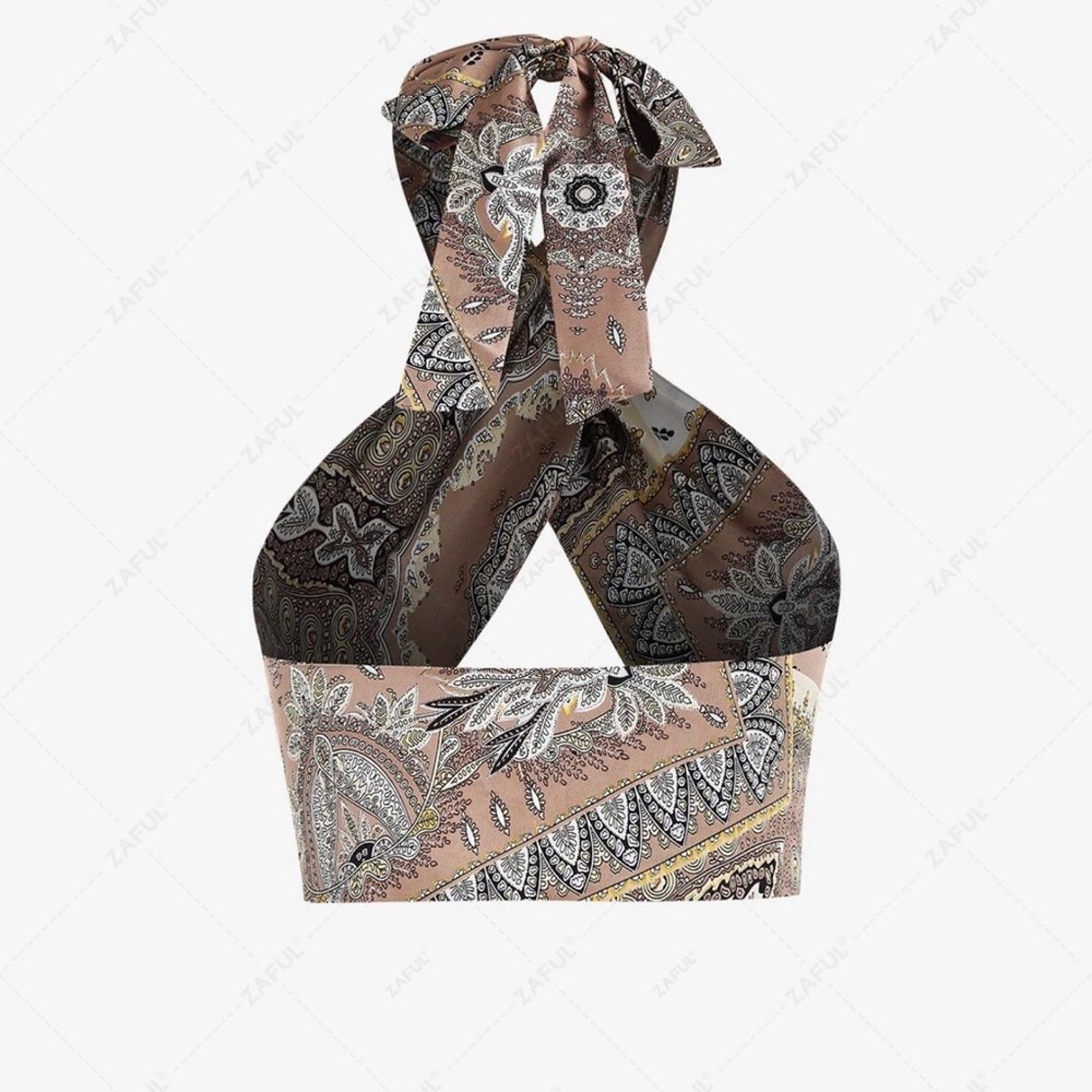 Other New Boho Y2K Bandana Paisley Print Scarf Top one size Size ONE SIZE - 2 Thumbnail