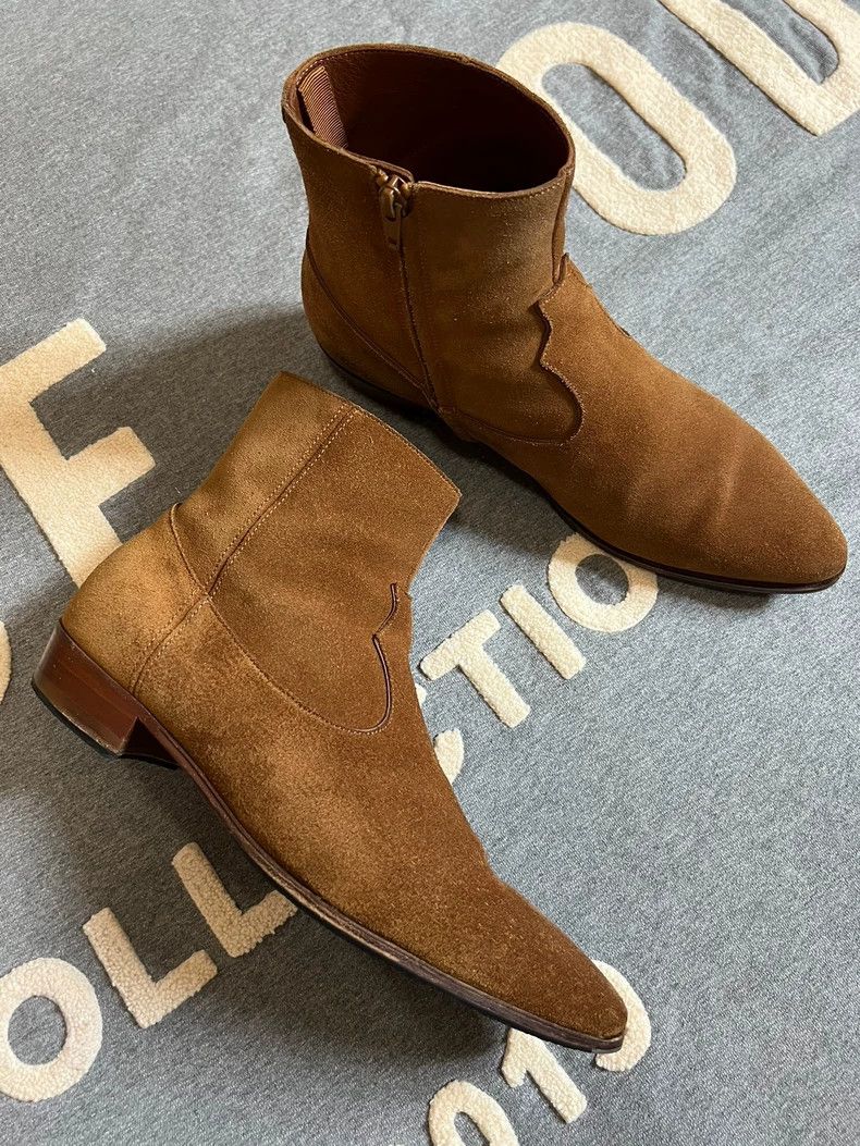 Celine Celine 19ss Fur Western Boots Size US 8 / EU 41 - 3 Thumbnail