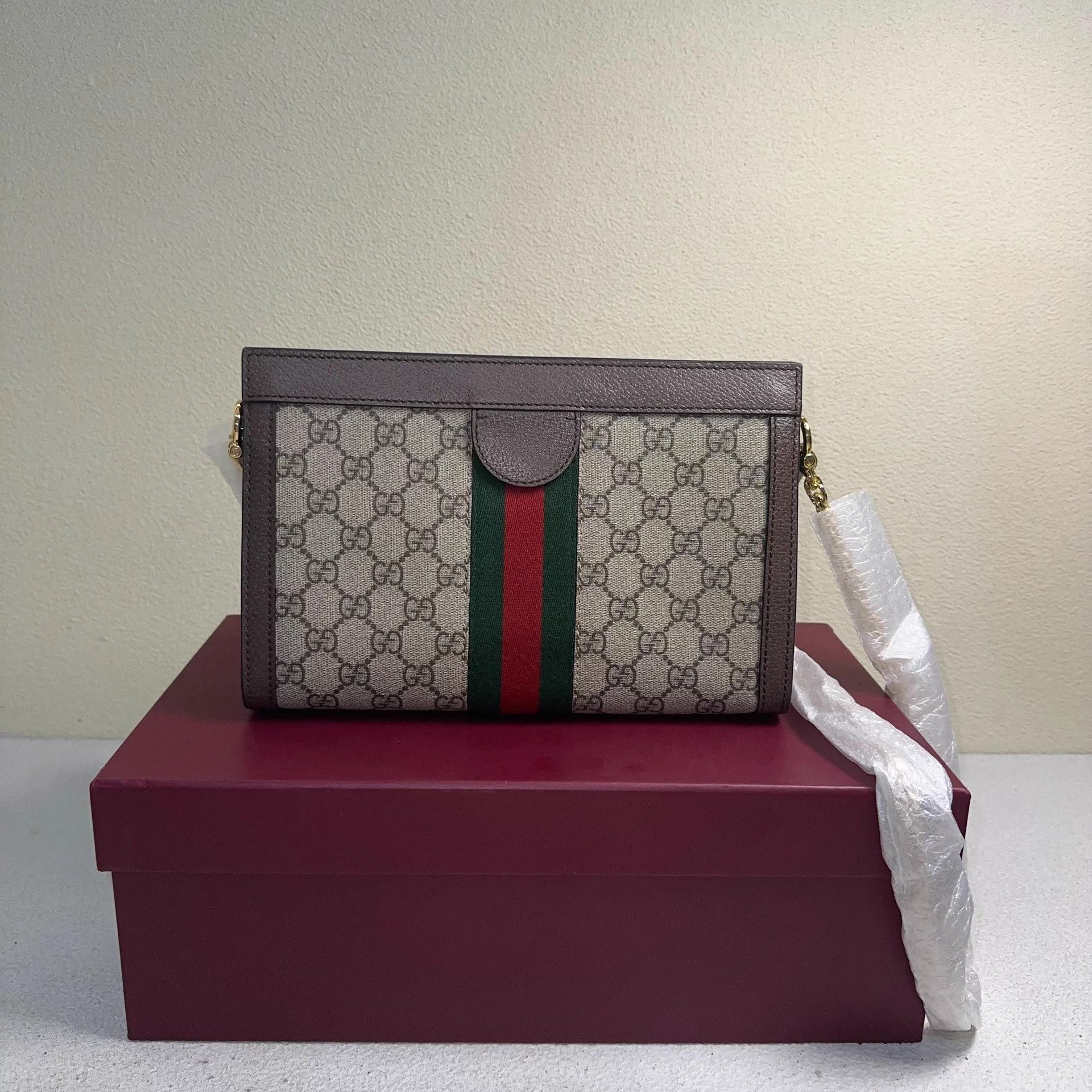 Gucci GUCCI Ophidia GG new canvas leather shoulder bag women's Size ONE SIZE - 2 Thumbnail