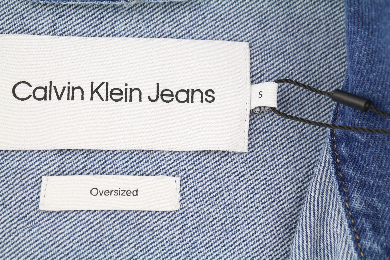 Calvin Klein S Denim Blue Trucker Snap Oversized Jacket 85025 Size US S / EU 44-46 / 1 - 9 Thumbnail
