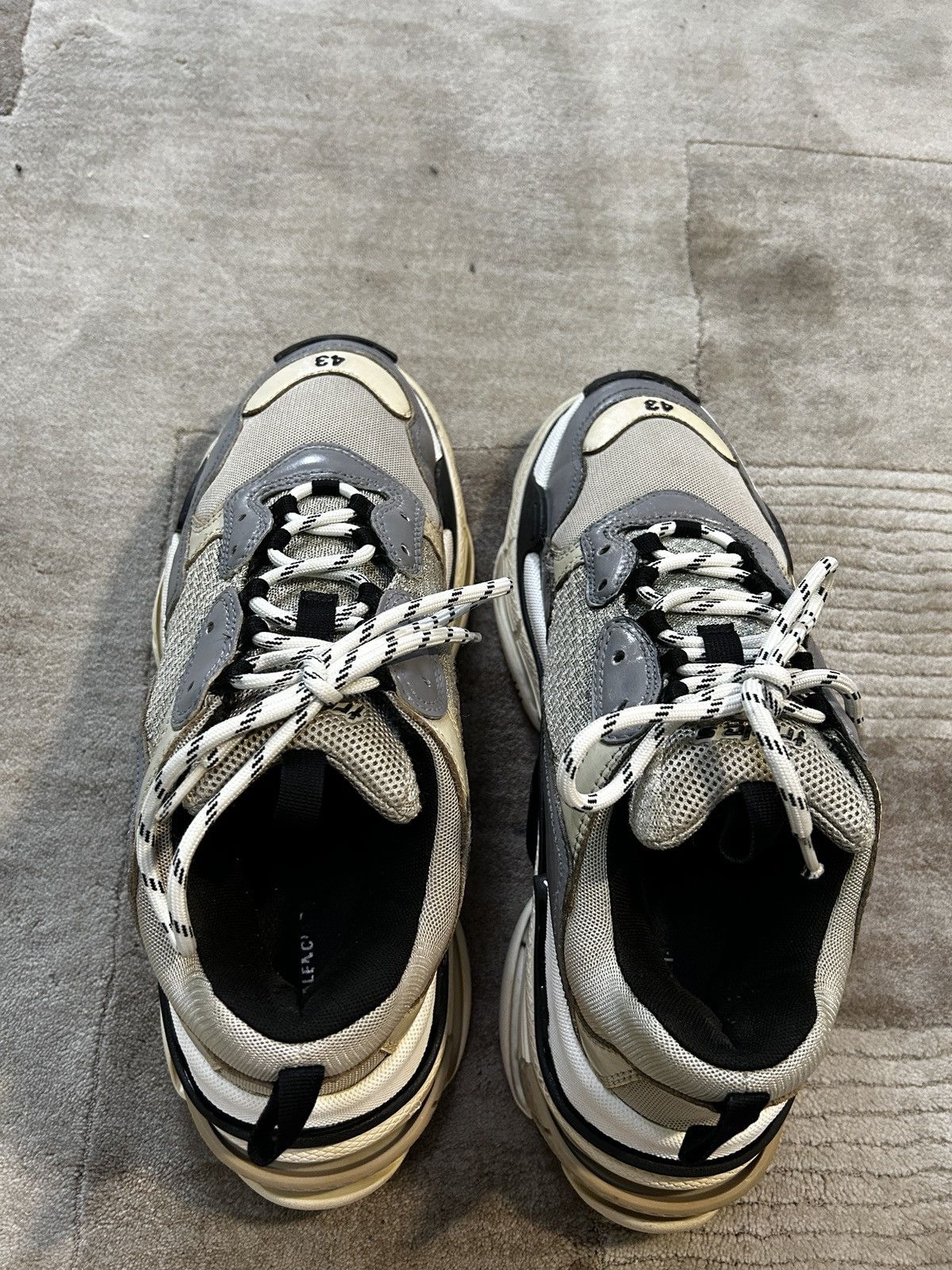 Balenciaga Balenciaga triples grey/beige Size US 10 / EU 43 - 10 Thumbnail