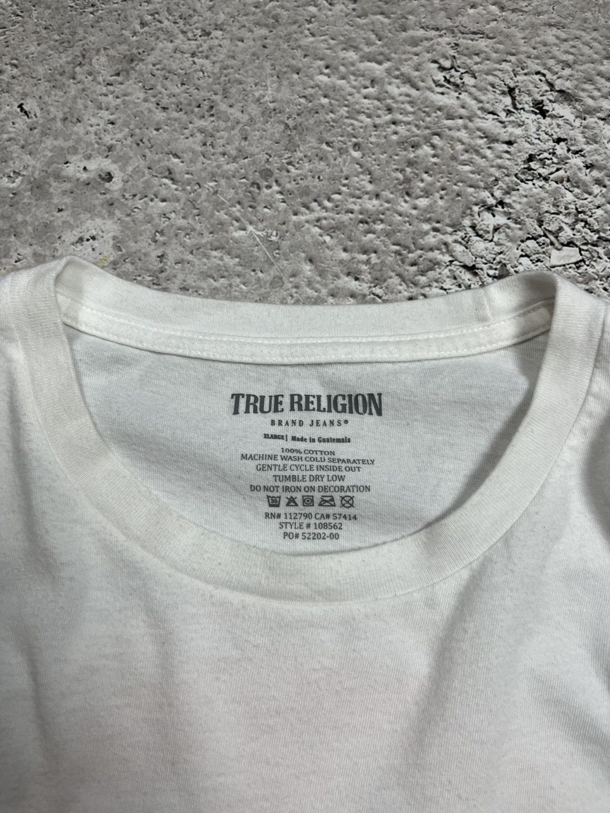 True Religion True Religion White T Shirt Big Buddha Graphic Logo XL Size US XL / EU 56 / 4 - 9 Thumbnail