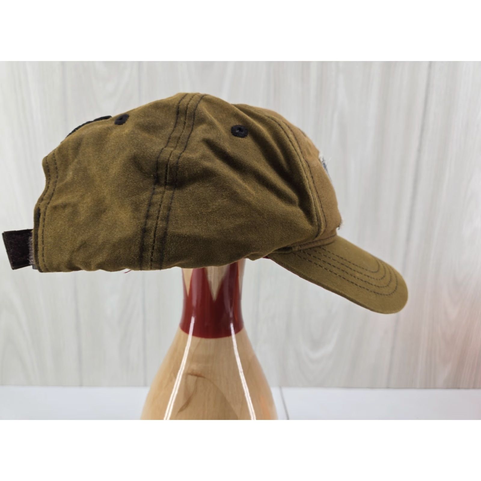 Vintage Browning Hat Cap Strap Back Brown American Flag Patch Embroidered Canvas Mens Baseball Cap Adjustable Strap Back USA Hunting Outdoor Patriotic Mens Size ONE SIZE - 5 Thumbnail