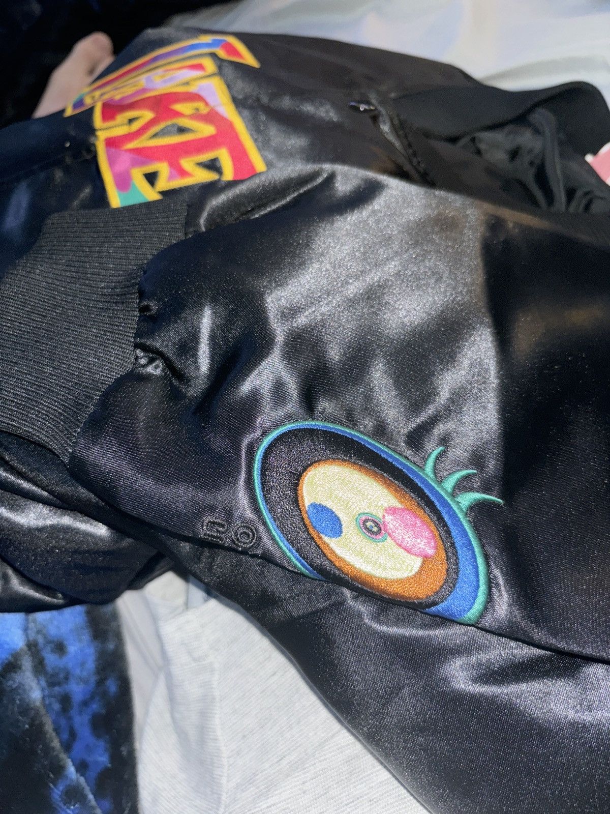 Complex × NBA × Takashi Murakami Takashi Murakami Complex Con x LA LAKERS Satin Jacket Black Size US XL / EU 56 / 4 - 8 Thumbnail