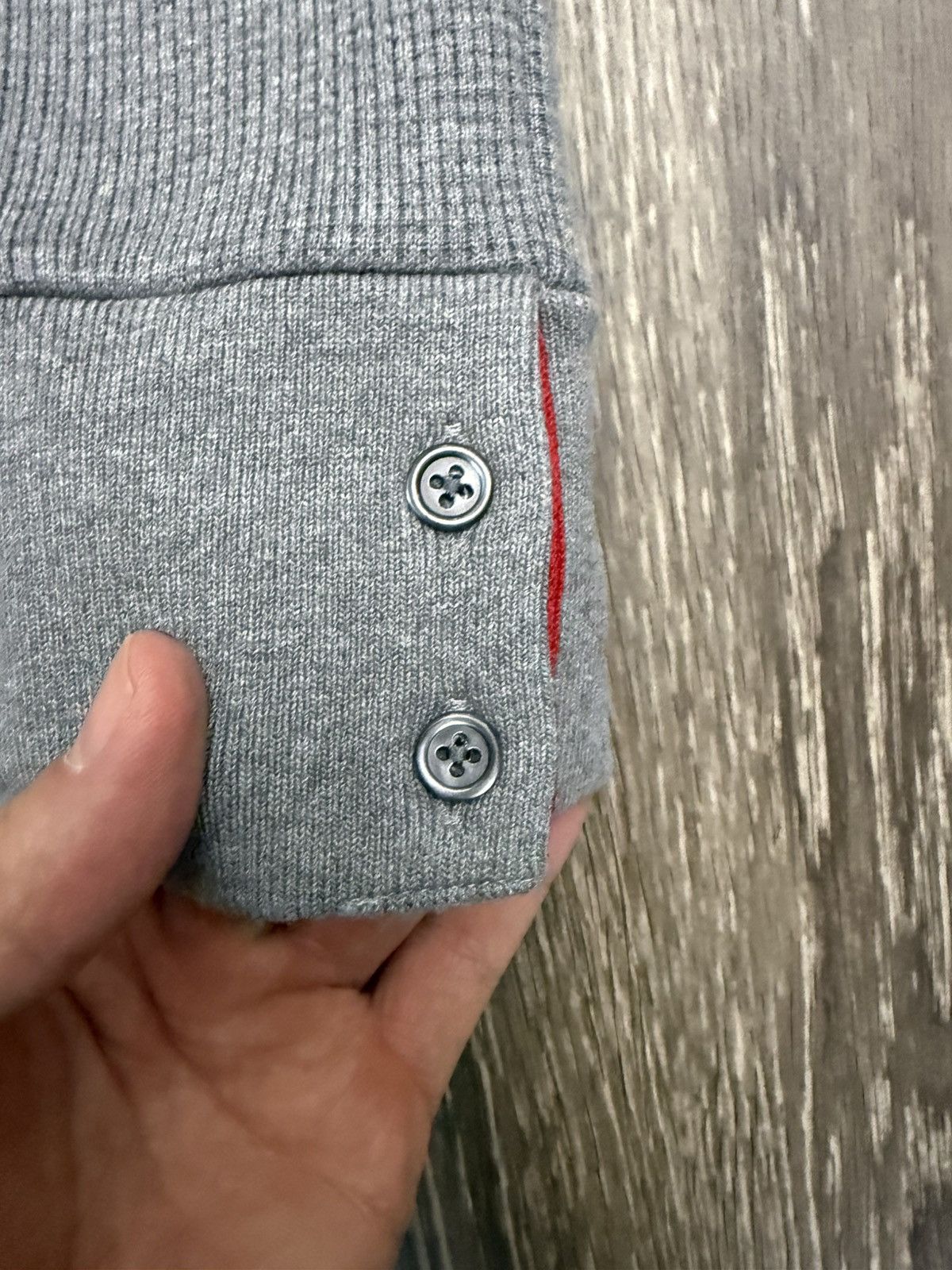 Thom Browne Thom browne waffle knit crewneck sweater Size US M / EU 48-50 / 2 - 2 Thumbnail
