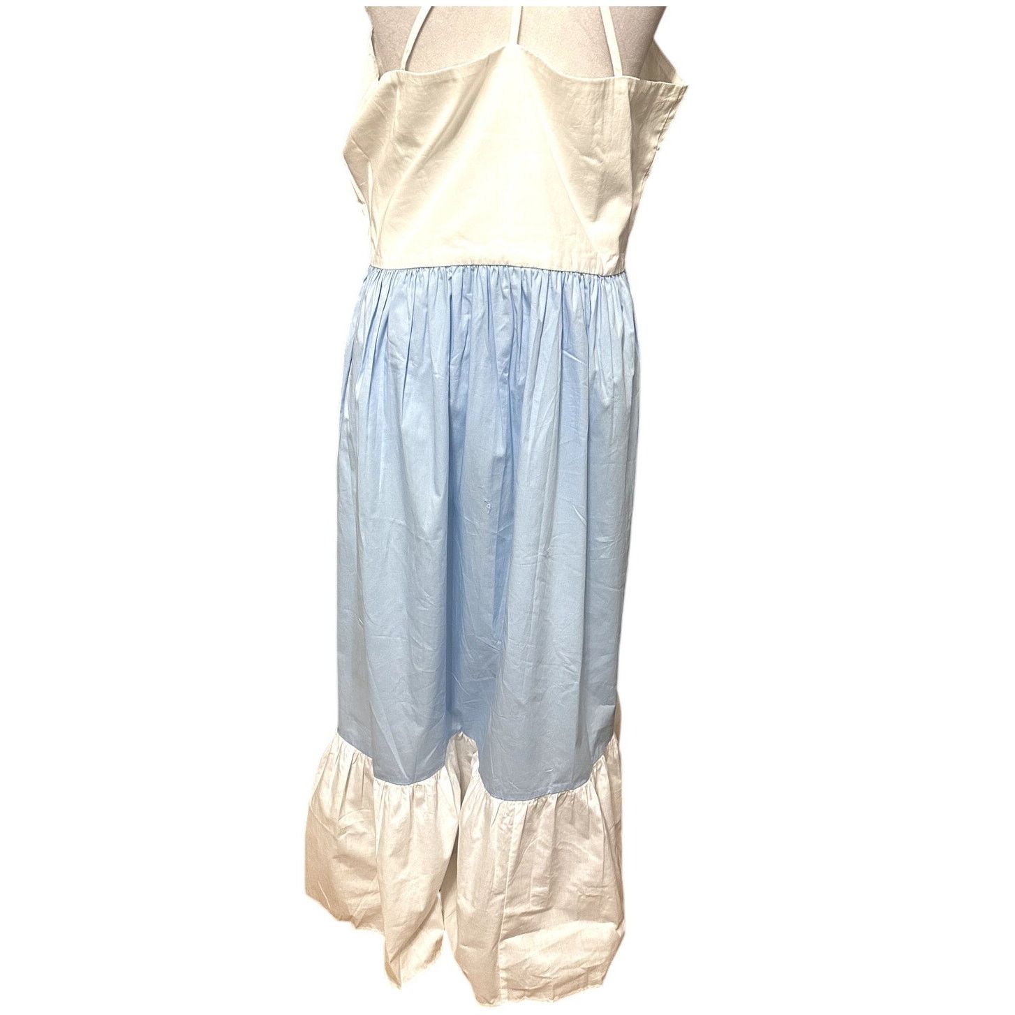 Other Riley & Rae Midi Sundress Spaghetti Straps White/Blue XL NWT Size XL / US 12-14 / IT 48-50 - 8 Thumbnail