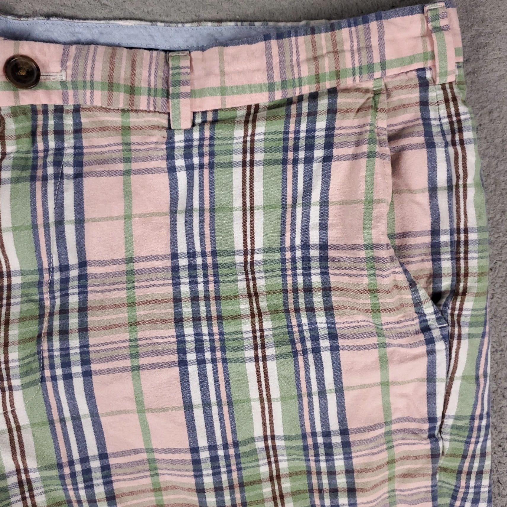 Brooks Brothers VINTAGE Brooks Brothers Shorts Men Size 40 Cotton Plaid Flat Front Chino Casual Mens Size US 40 / EU 56 - 3 Thumbnail