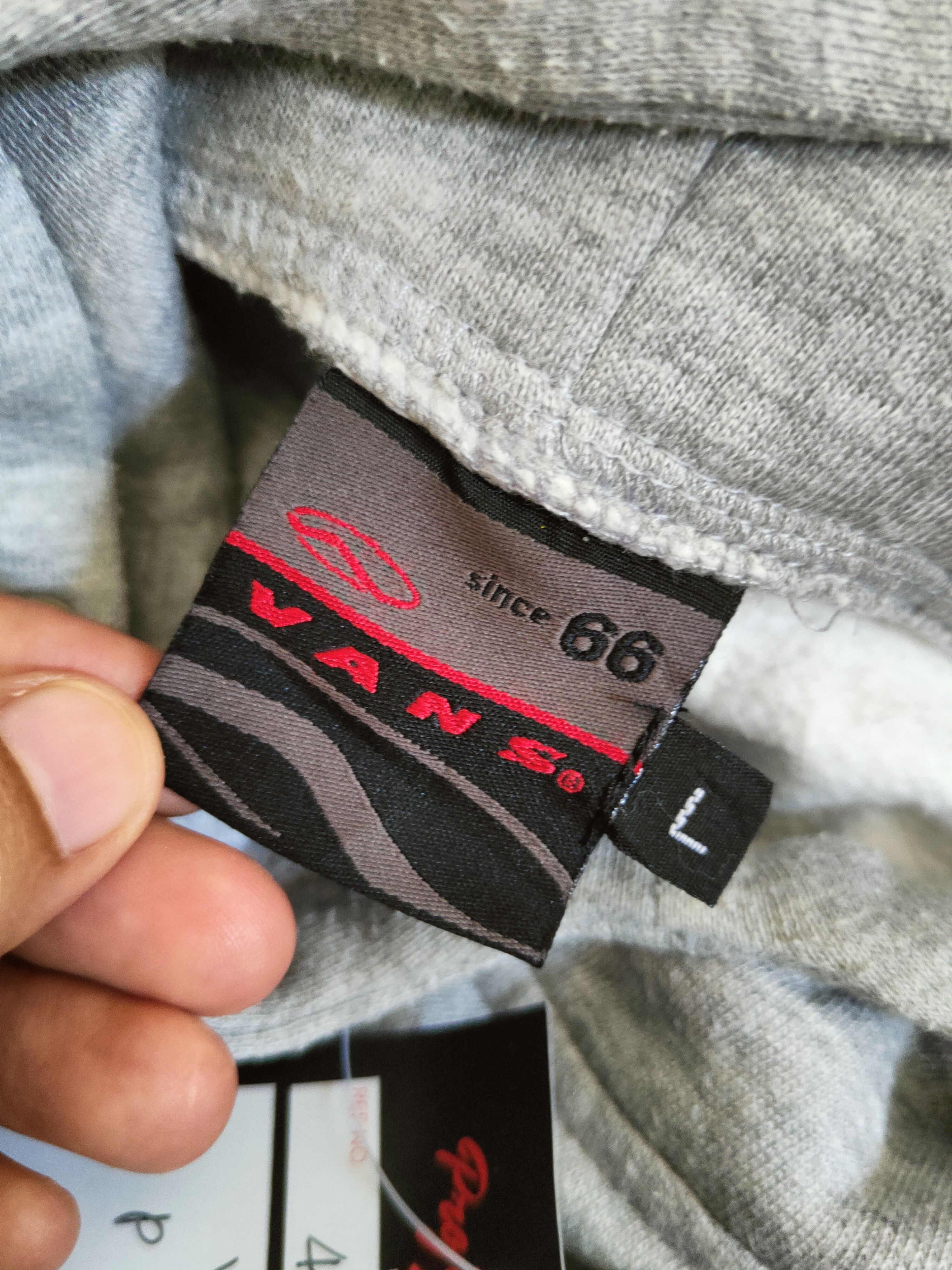 Vans DL Vans Gray Hoodie Sweatshirts #46-118 Size US L / EU 52-54 / 3 - 12 Thumbnail