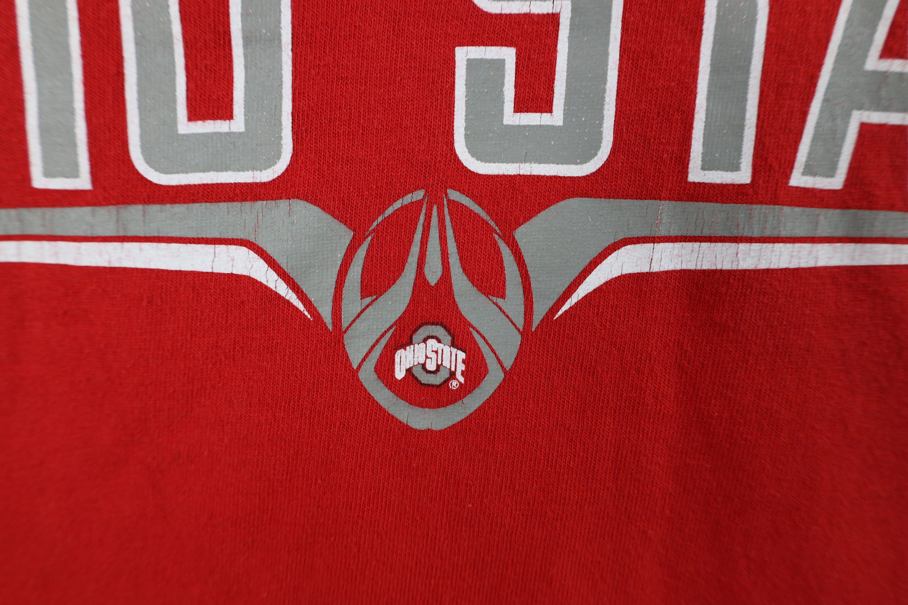 Nike Vintage Nike Swoosh Ohio State University Football T-Shirt Size US XL / EU 56 / 4 - 6 Thumbnail