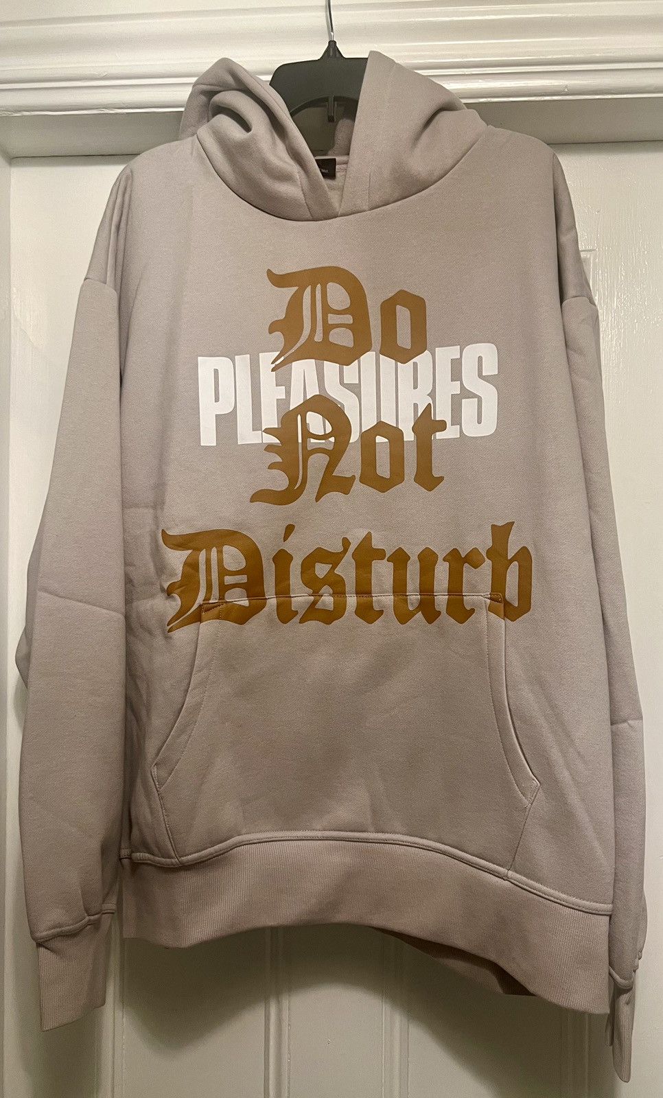 Designer × Pleasures Authentic Pleasures Do Not Disturb Hoodie Silver size XXL Size US XXL / EU 58 / 5 - 1 Thumbnail