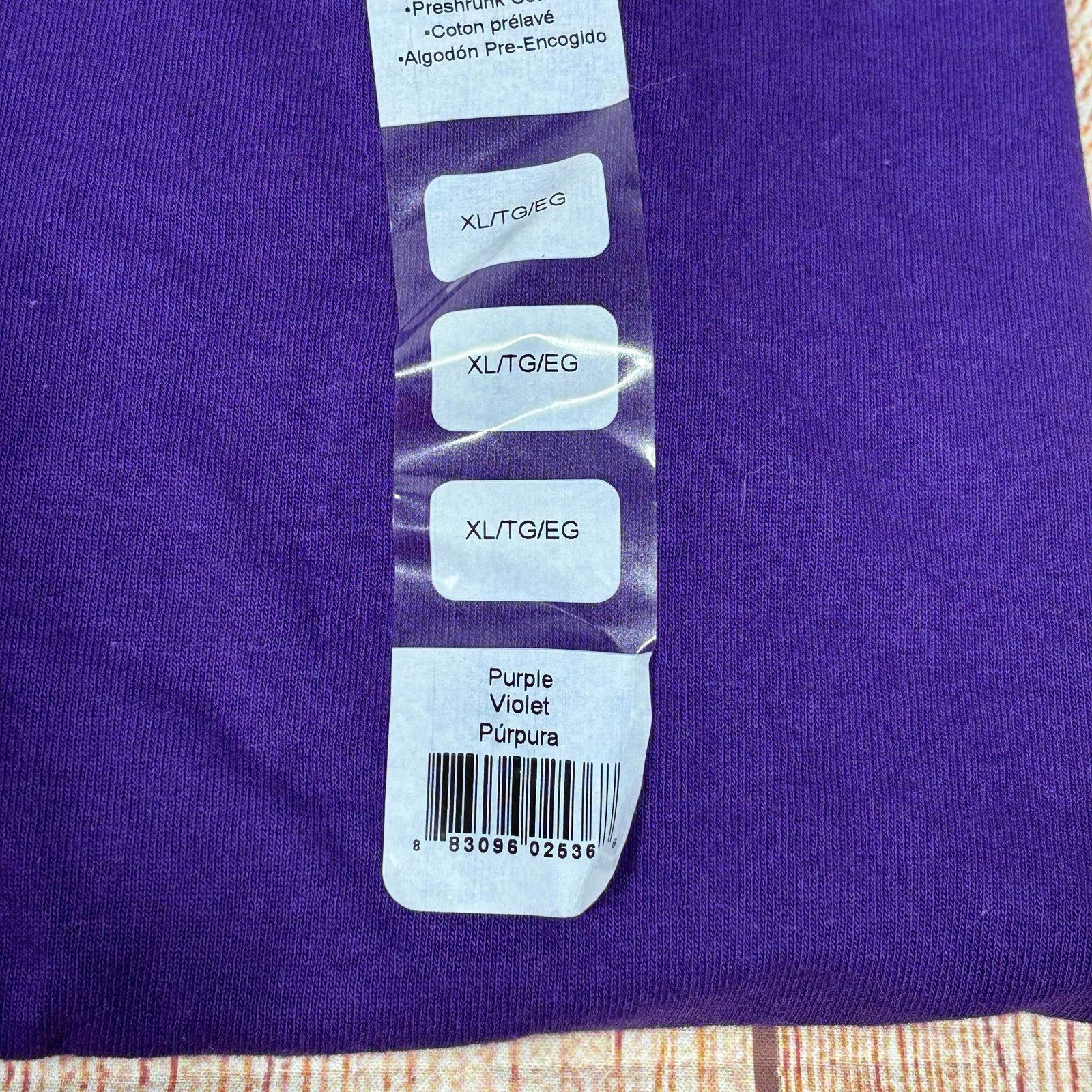 Gildan Gildan Youth XL Purple T-shirts Size US XL / EU 56 / 4 - 4 Thumbnail