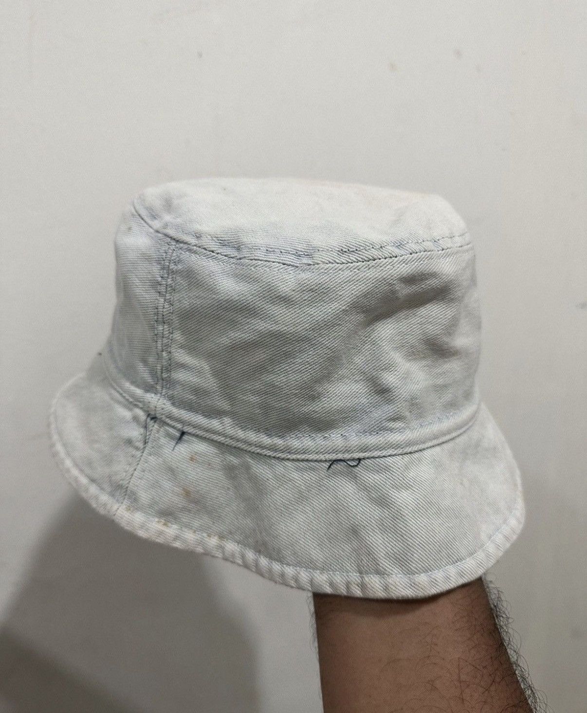 Japanese Brand 90’s Number (N)ine Faded Jeans Denim Hat Size ONE SIZE - 3 Thumbnail
