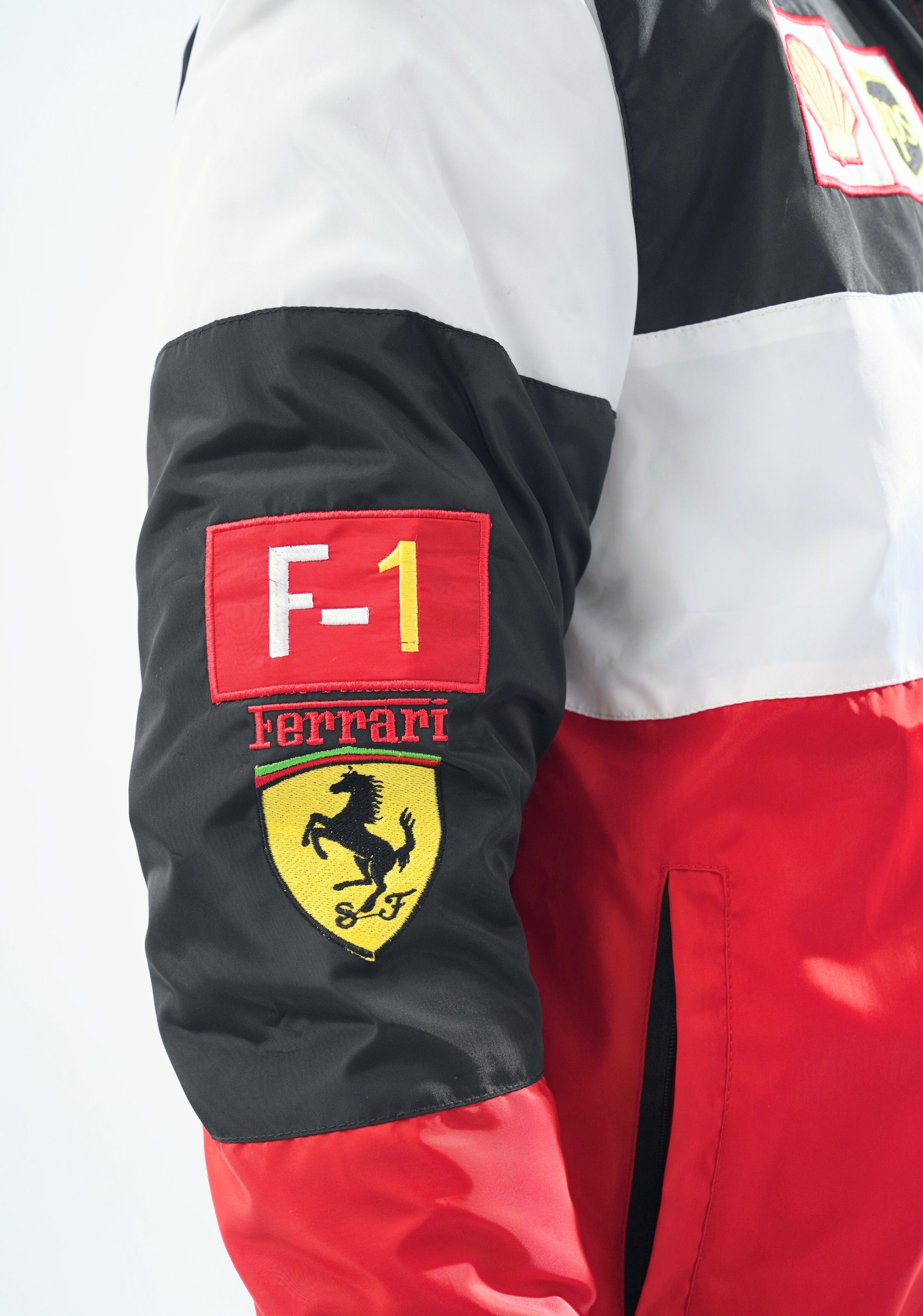 Ferrari 🔥 FERRARI ADULT F1 RACING JACKET VINTAGE EBROIDERED COTTON Size US XL / EU 56 / 4 - 9 Thumbnail