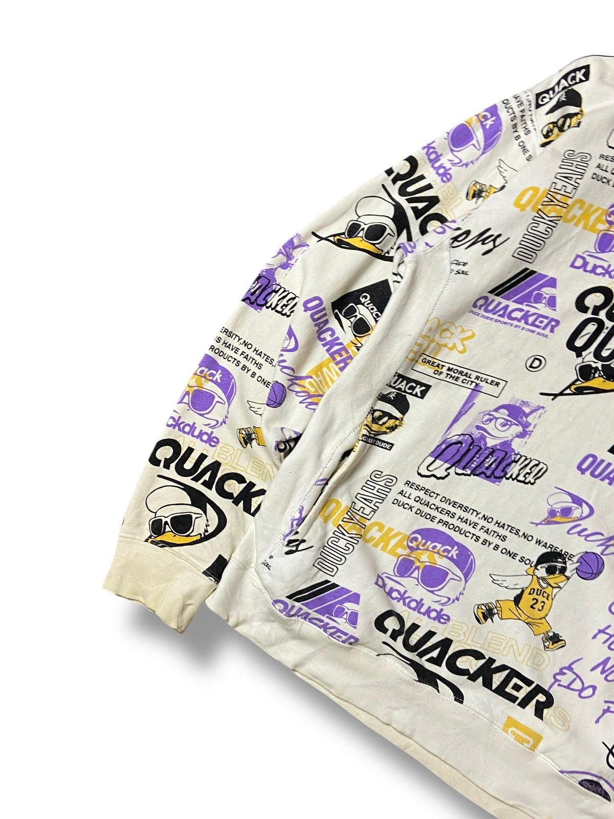 Duck Head × Japanese Brand × Vintage B One Soul Duckdude Overprint Hoodies (129) Size US XL / EU 56 / 4 - 4 Thumbnail