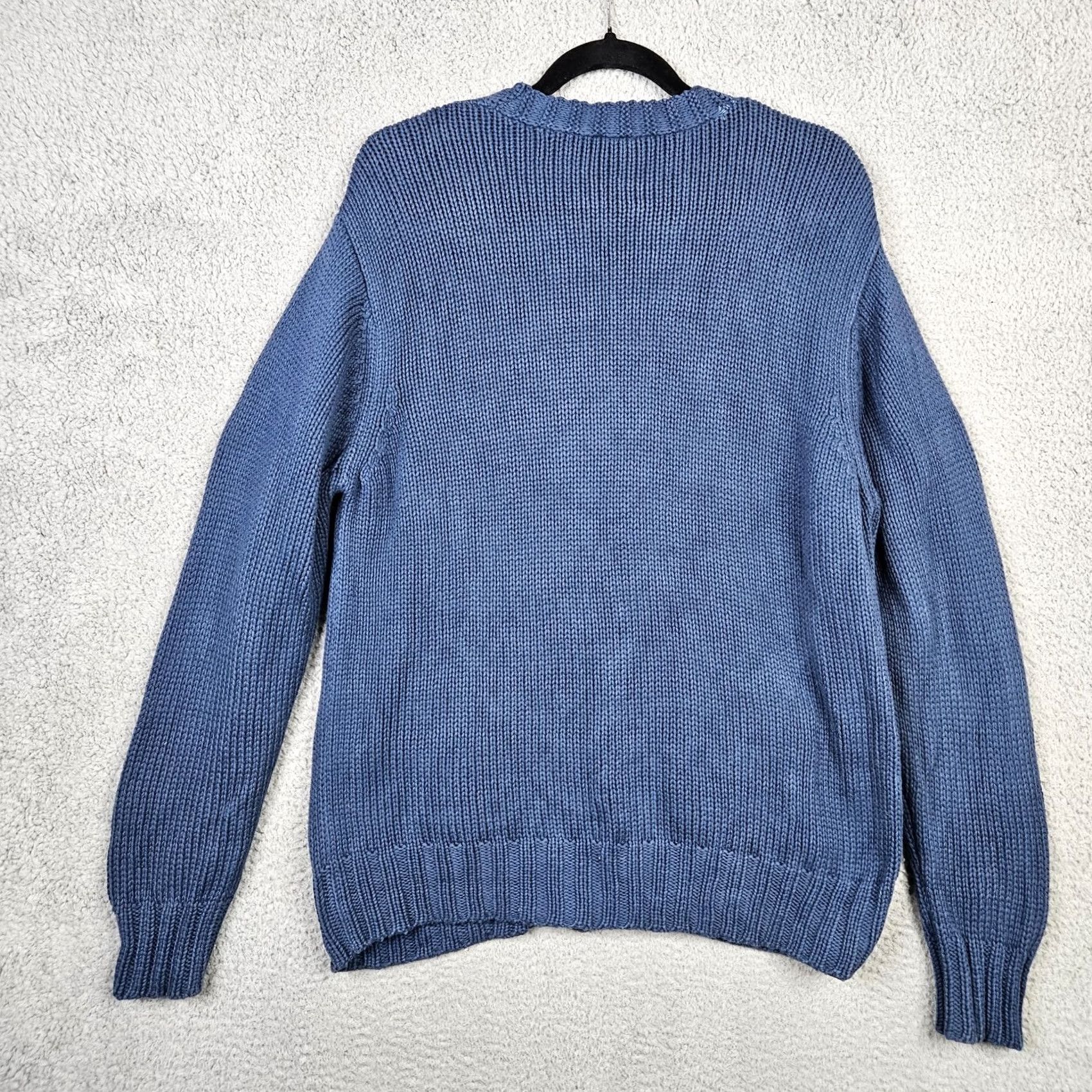 Vintage CP SHADES Women's blue Button Up Long Sleeve Cotton cardigan Cardigan S Blue Women Knit V-Neck Button All Seasons Regular Size S Size S / US 4 / IT 40 - 2 Thumbnail