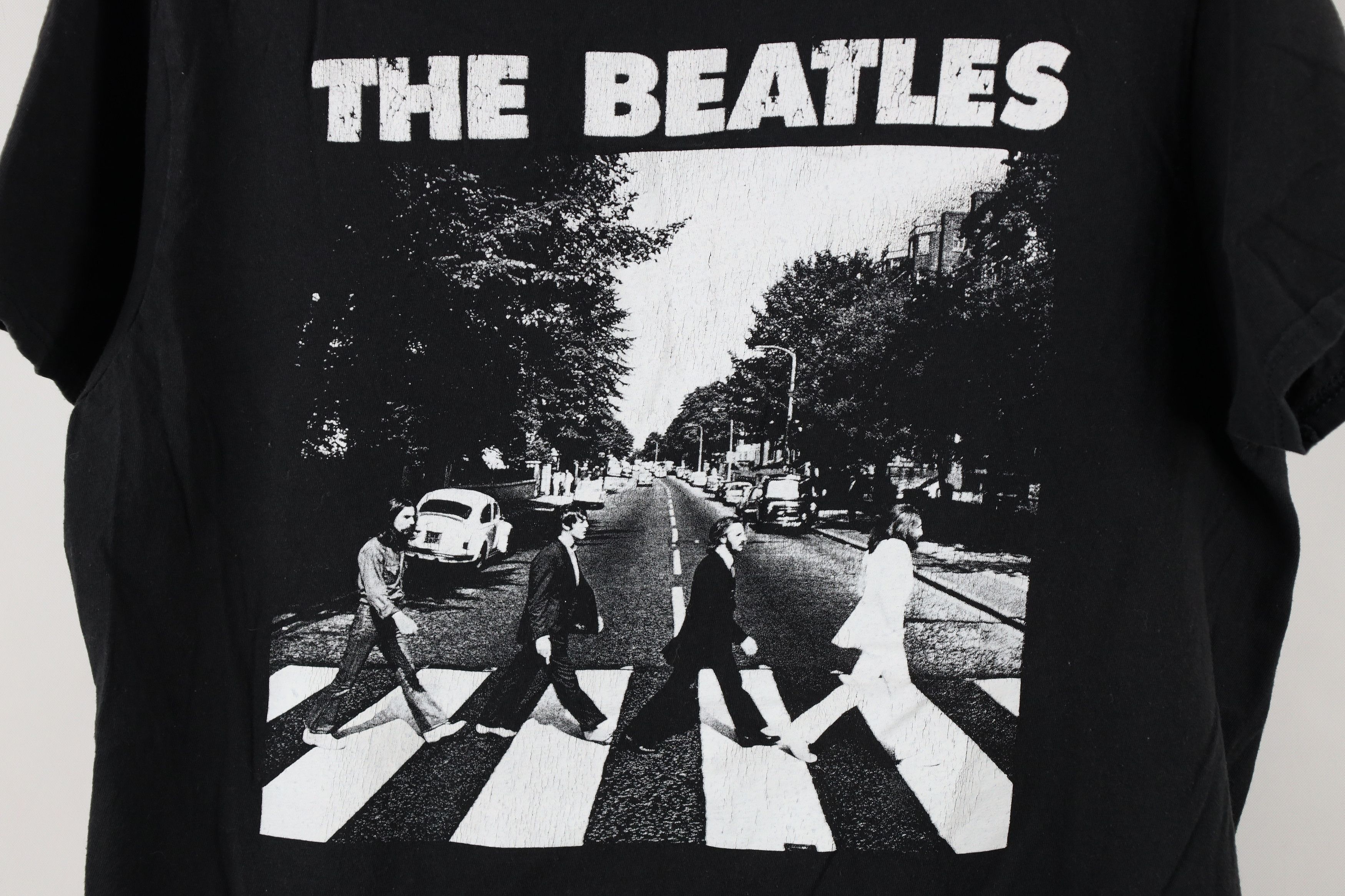 Vintage Retro Y2K Spell Out Abbey Road The Beatles Band T-Shirt Size M / US 6-8 / IT 42-44 - 4 Thumbnail