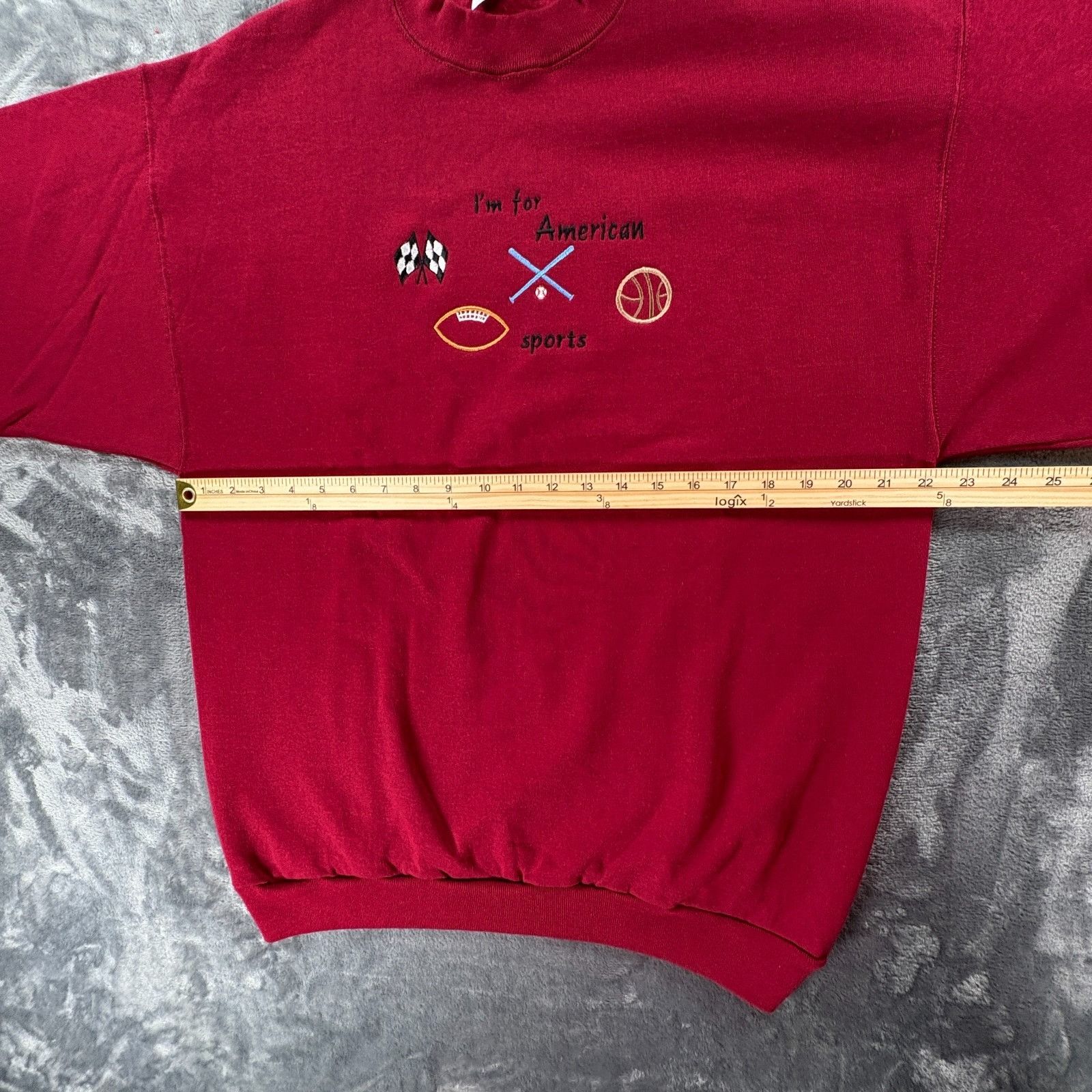 Other Vintage 90s American Sports Sweatshirt XL USA Made Crewneck Size US XL / EU 56 / 4 - 7 Thumbnail