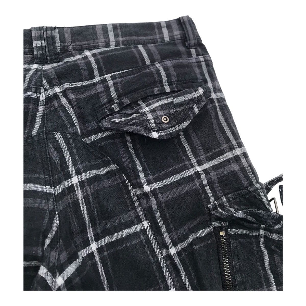 Other 31040=Skkone Checked Multipocket Utility Cargo Pants Size US 30 / EU 46 - 11 Thumbnail