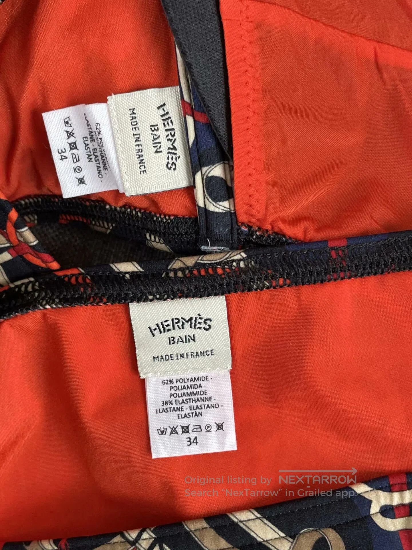 Hermes HERMES Classic Pattern Swimwear. Size US 34 / EU 50 - 4 Thumbnail