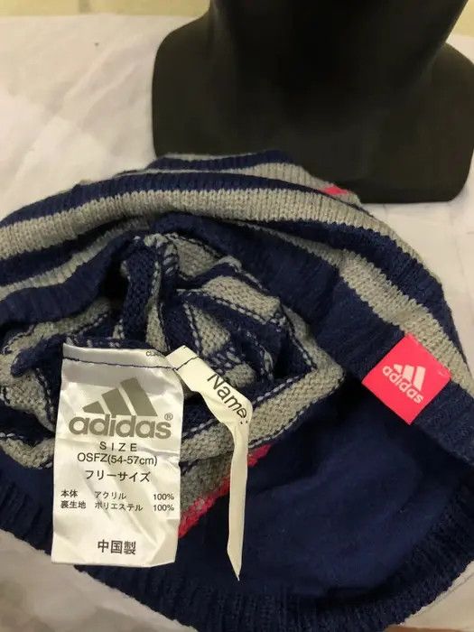 Adidas Vintage Adidas Striped Design beanie Hat Size ONE SIZE - 4 Thumbnail
