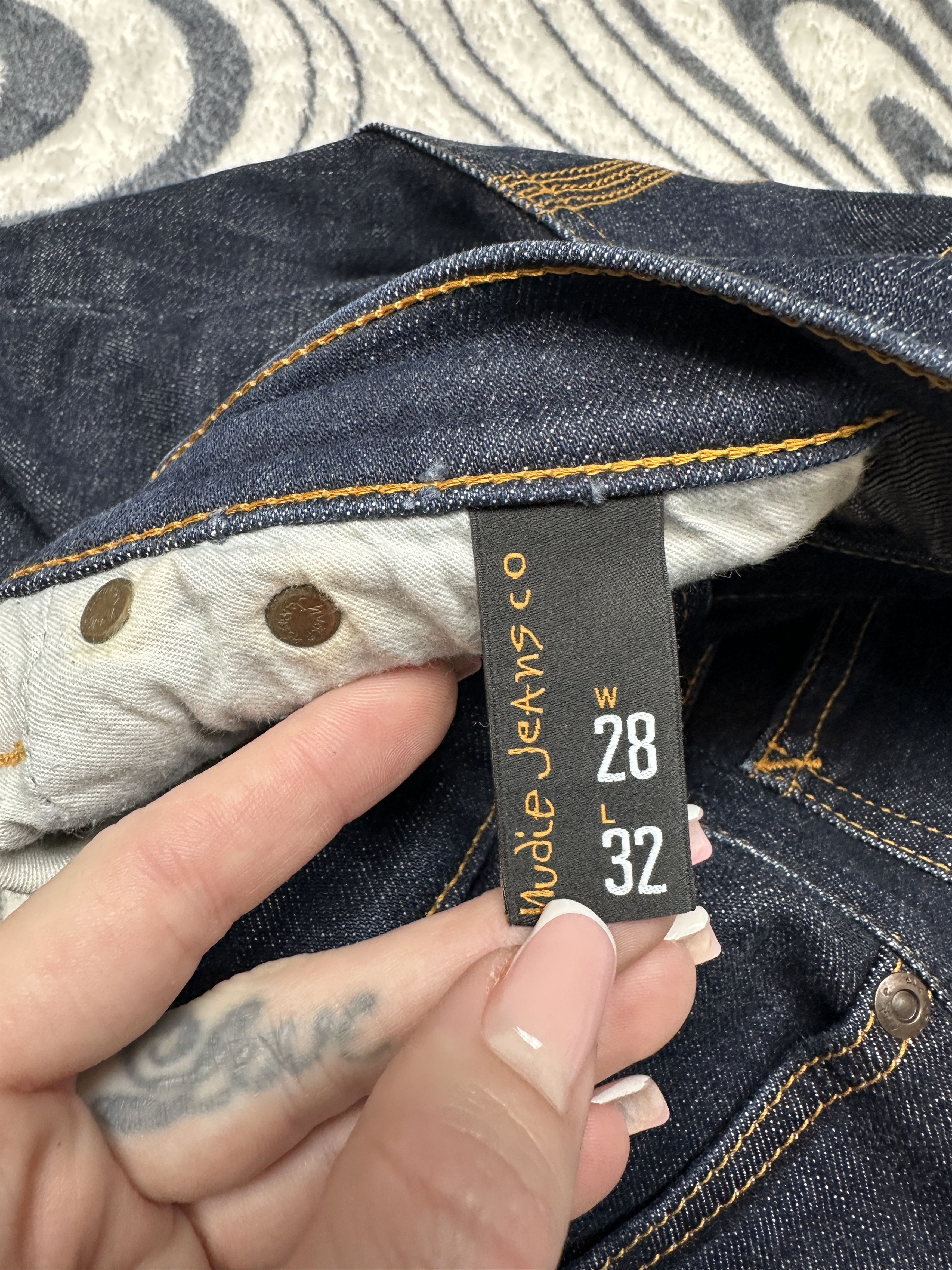 Nudie Jeans Nudie Jeans Tight Long John Denim Pants Jeans Size 28" / US 6 / IT 42 - 8 Thumbnail
