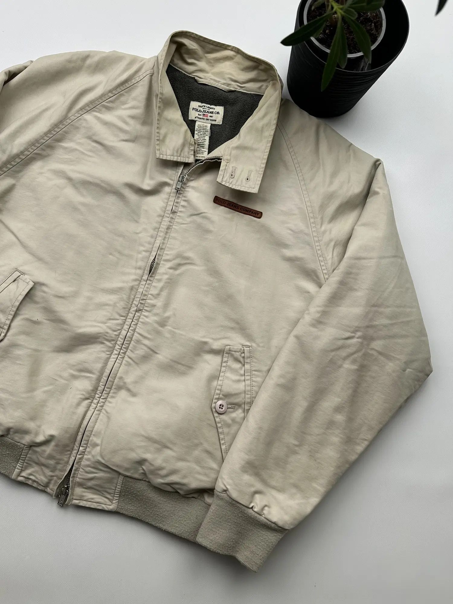Polo Ralph Lauren Polo Jeans Company Vintage Bomber Jacket (514) Size US L / EU 52-54 / 3 - 3 Thumbnail