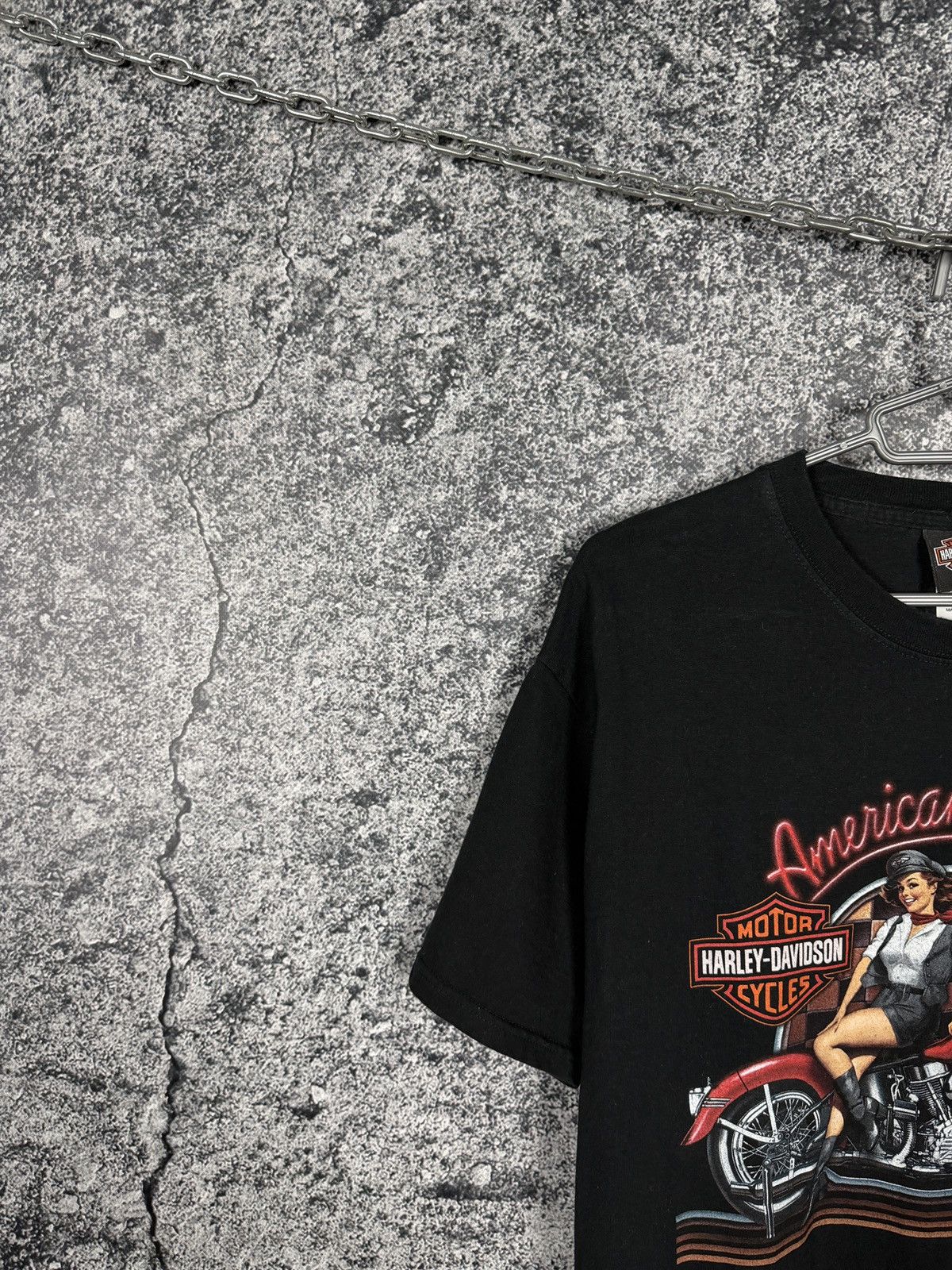 Harley Davidson Harley Davidson American Classic Pin Up Motorcycle T-Shirt L Size US L / EU 52-54 / 3 - 3 Thumbnail