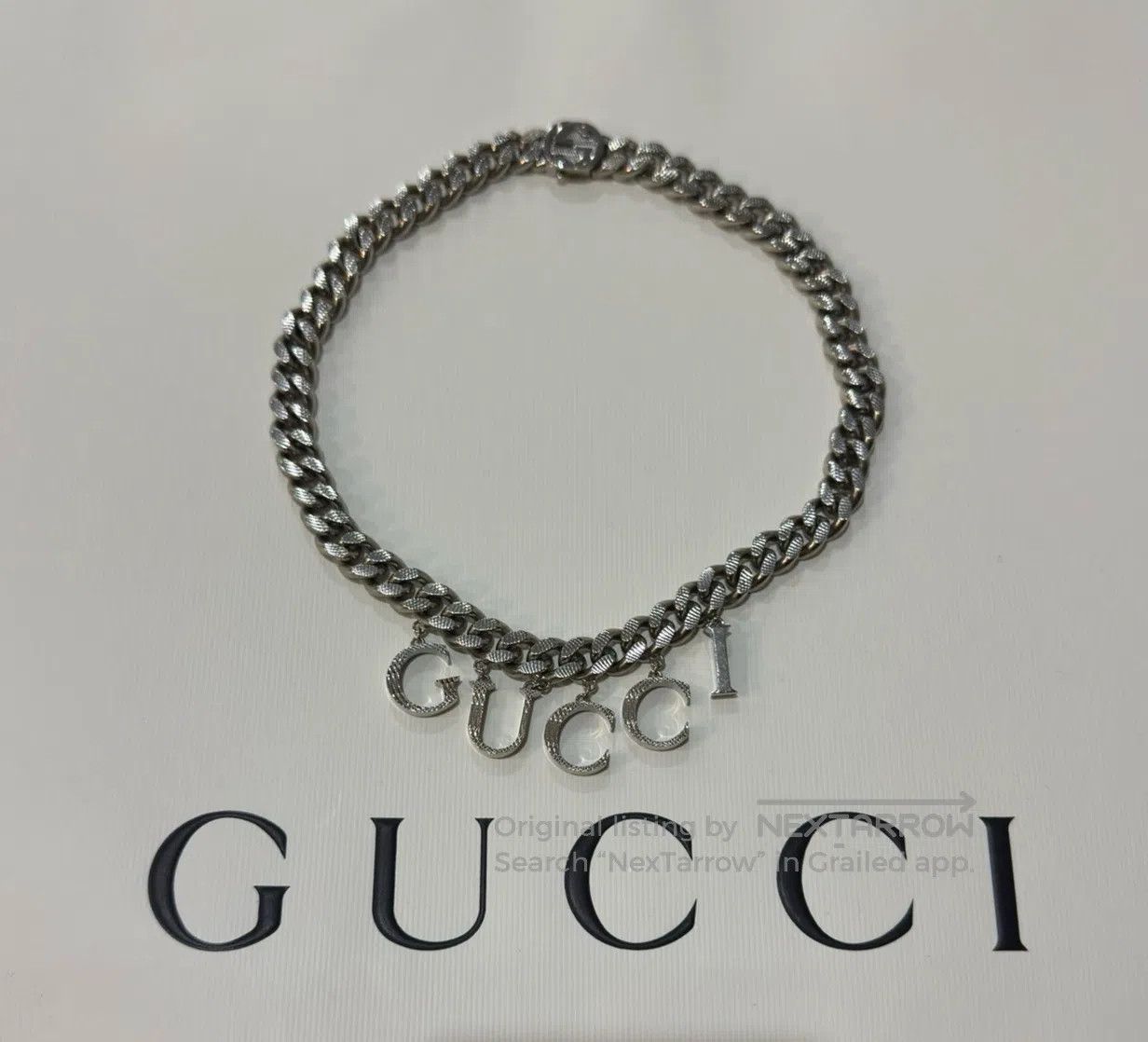 Gucci Guicci Letter Logo Necklace| Size ONE SIZE - 1 Thumbnail