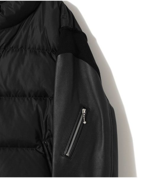 Undercover Undercover Japan Docking Leather Sleeve Down Jacket Size US XL / EU 56 / 4 - 7 Thumbnail