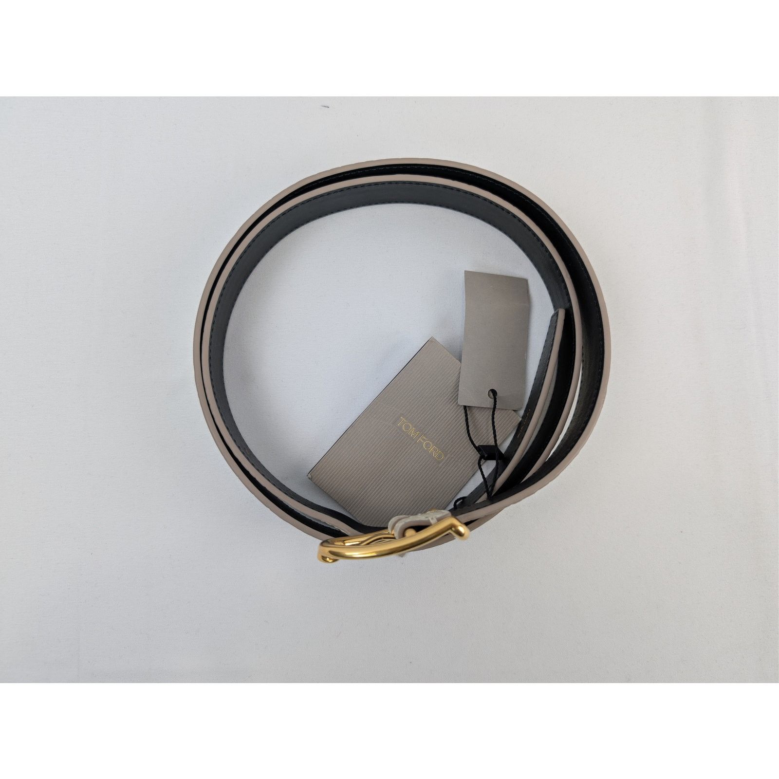 Tom Ford o1rshd1 Size: 105 / Croc Effect Leather Belt in Ivory Size 42 - 17 Thumbnail