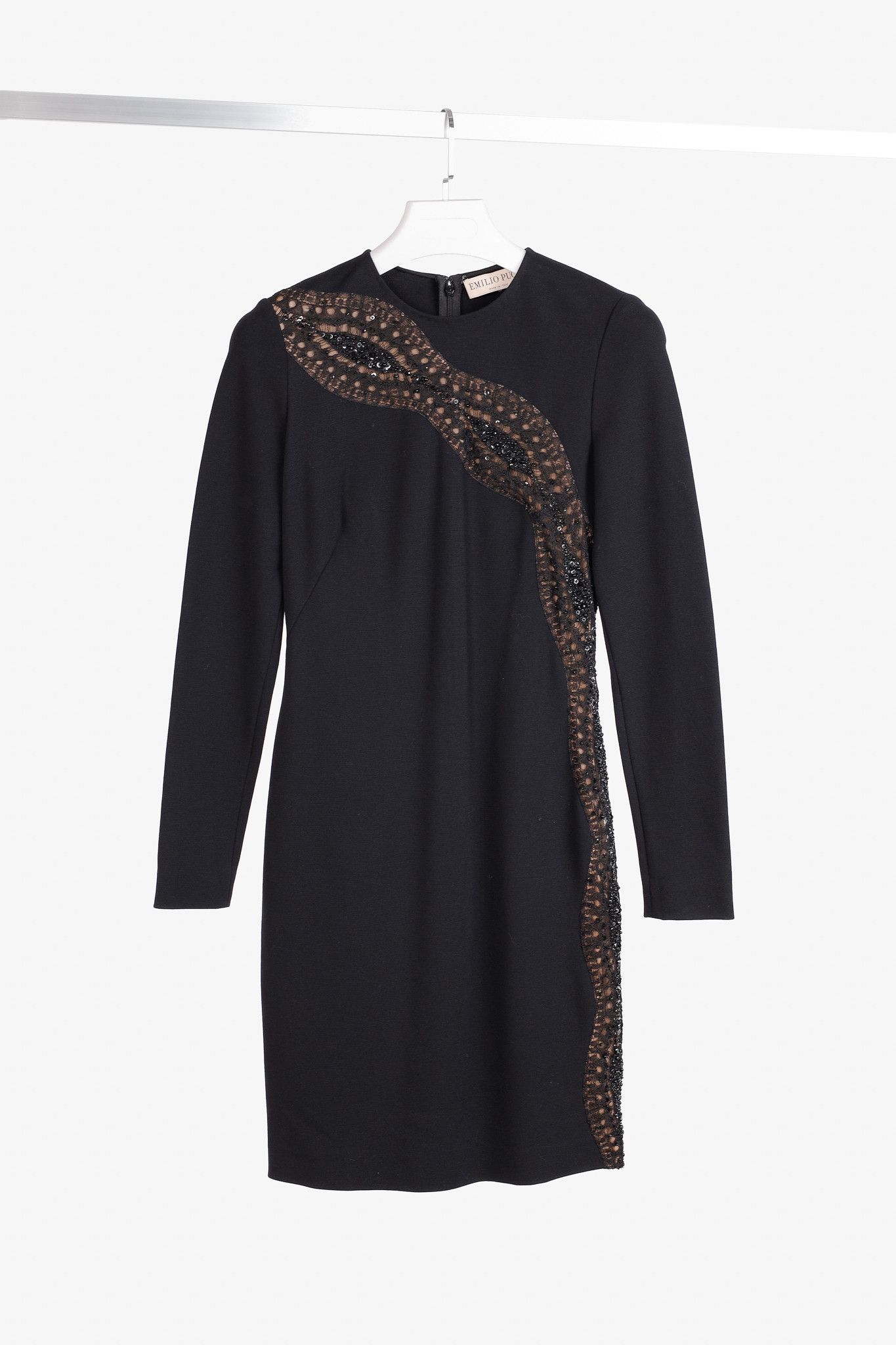 black wedding guest dresses plus size Emilio Pucci Lace Detailing Mini Dress main image 0