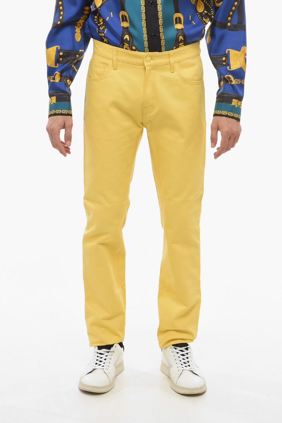 image of Raf Simons Og1Mm0524 Cotton Pant In Yellow, Men's (Size 33)