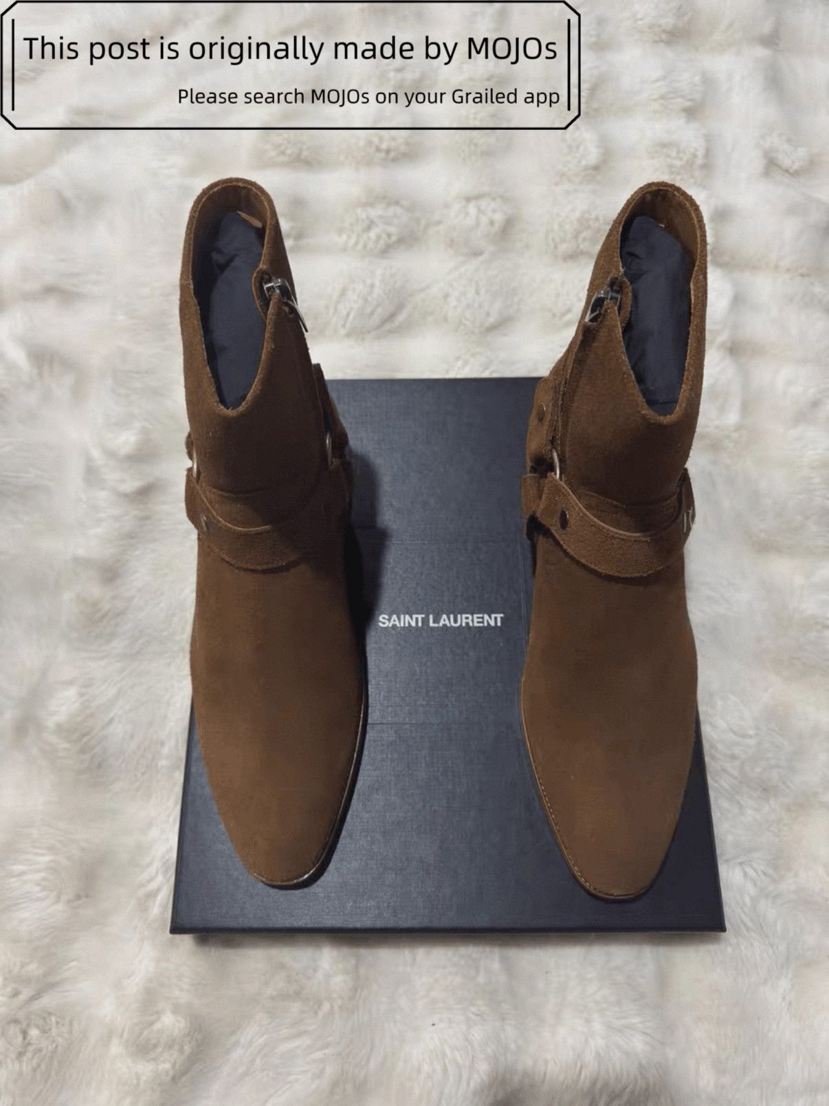Sz 42 Saint Laurent Paris Wyatt 40 Harness Boots mojos123511