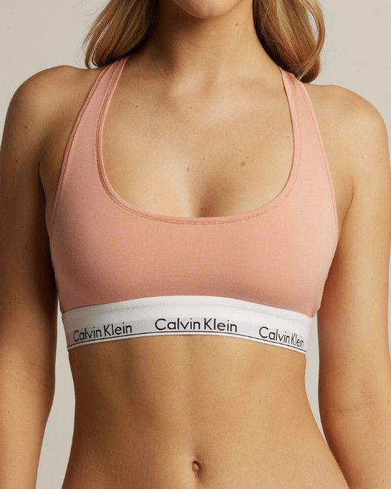 Calvin Klein Calvin Klein CK Unlined Bralette Coral Almond ( M ) Size M / US 6-8 / IT 42-44 - 1 Thumbnail