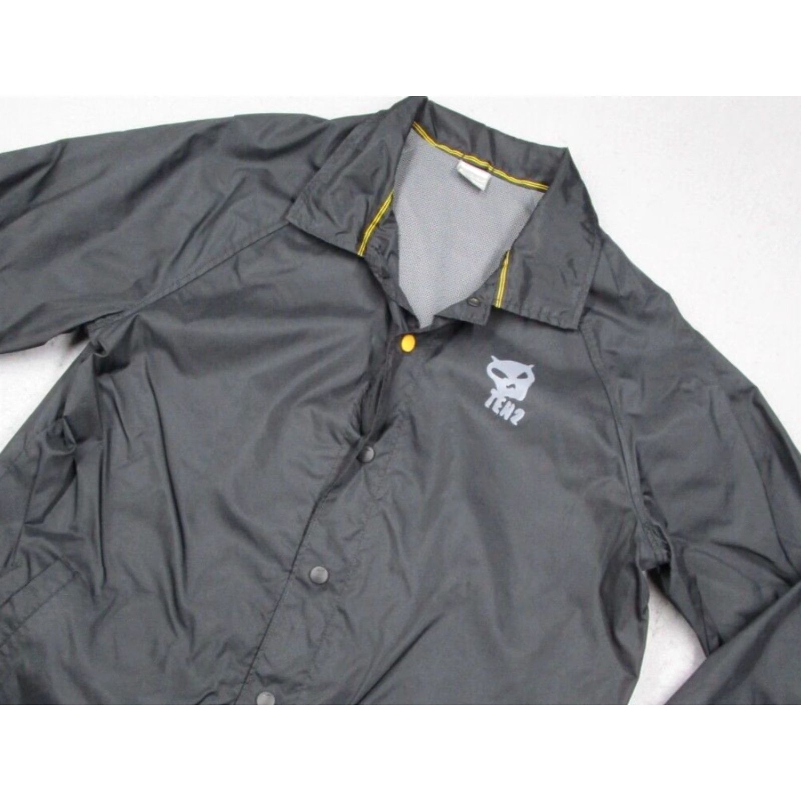 Nike Nike Jacket Mens Large Black Ten2 Cycling Snap Front Windbreaker Size US L / EU 52-54 / 3 - 2 Thumbnail