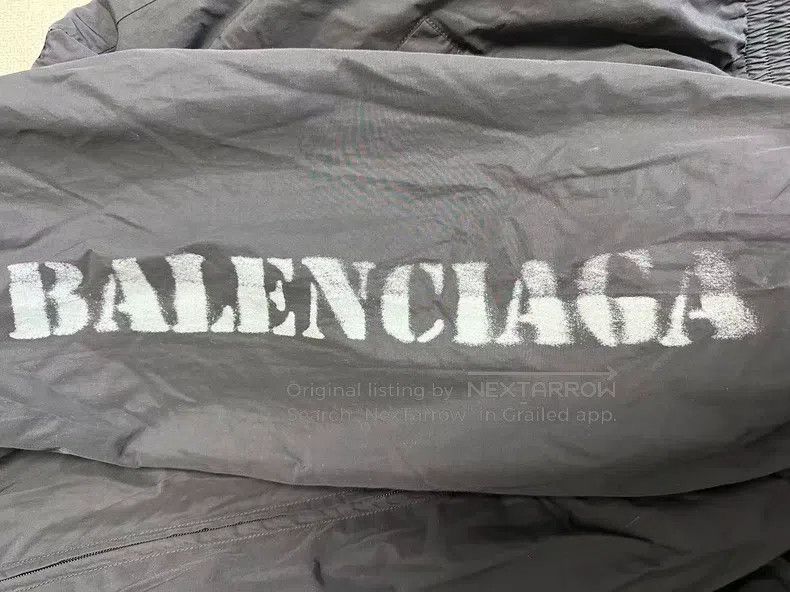 Balenciaga Balenciaga Printed High Collar Zipper Long Sleeve Jacket Size US XXS / EU 40 - 3 Thumbnail