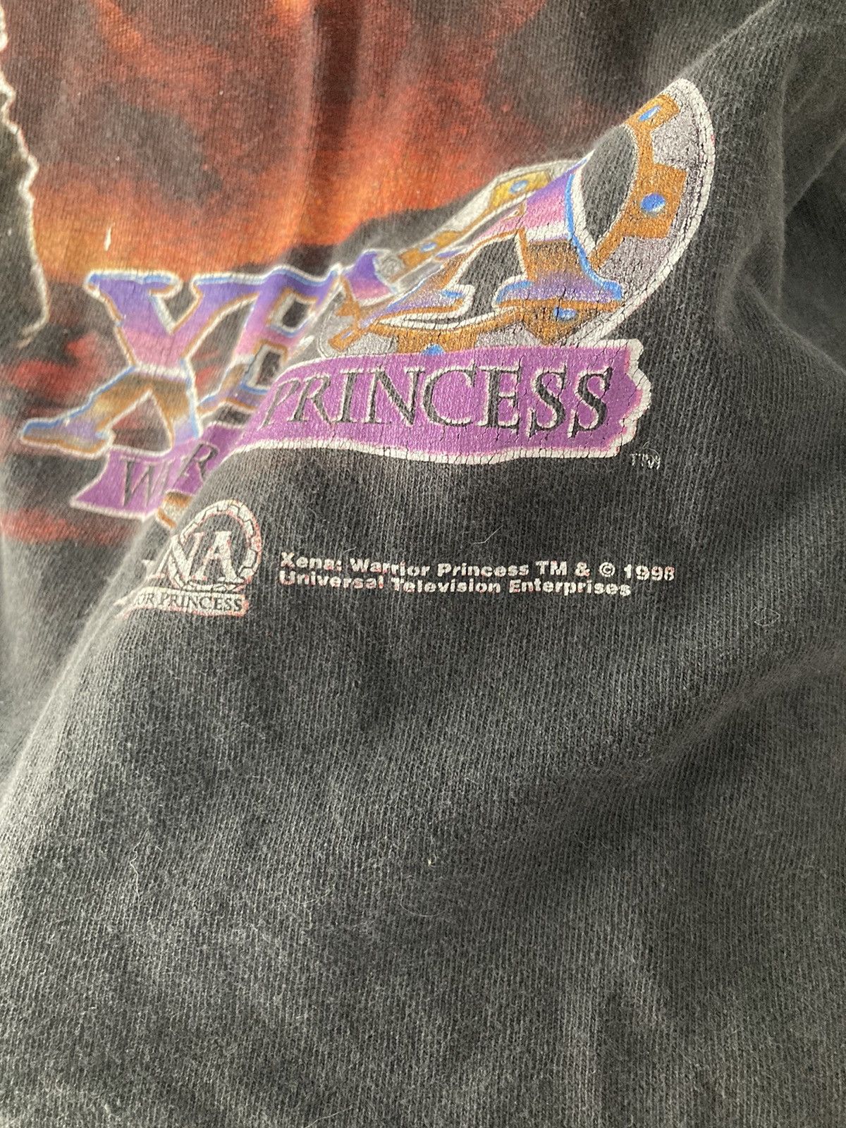 Vintage Vintage 1998 Black Xena Warrior Princess Tee Size US L / EU 52-54 / 3 - 5 Thumbnail