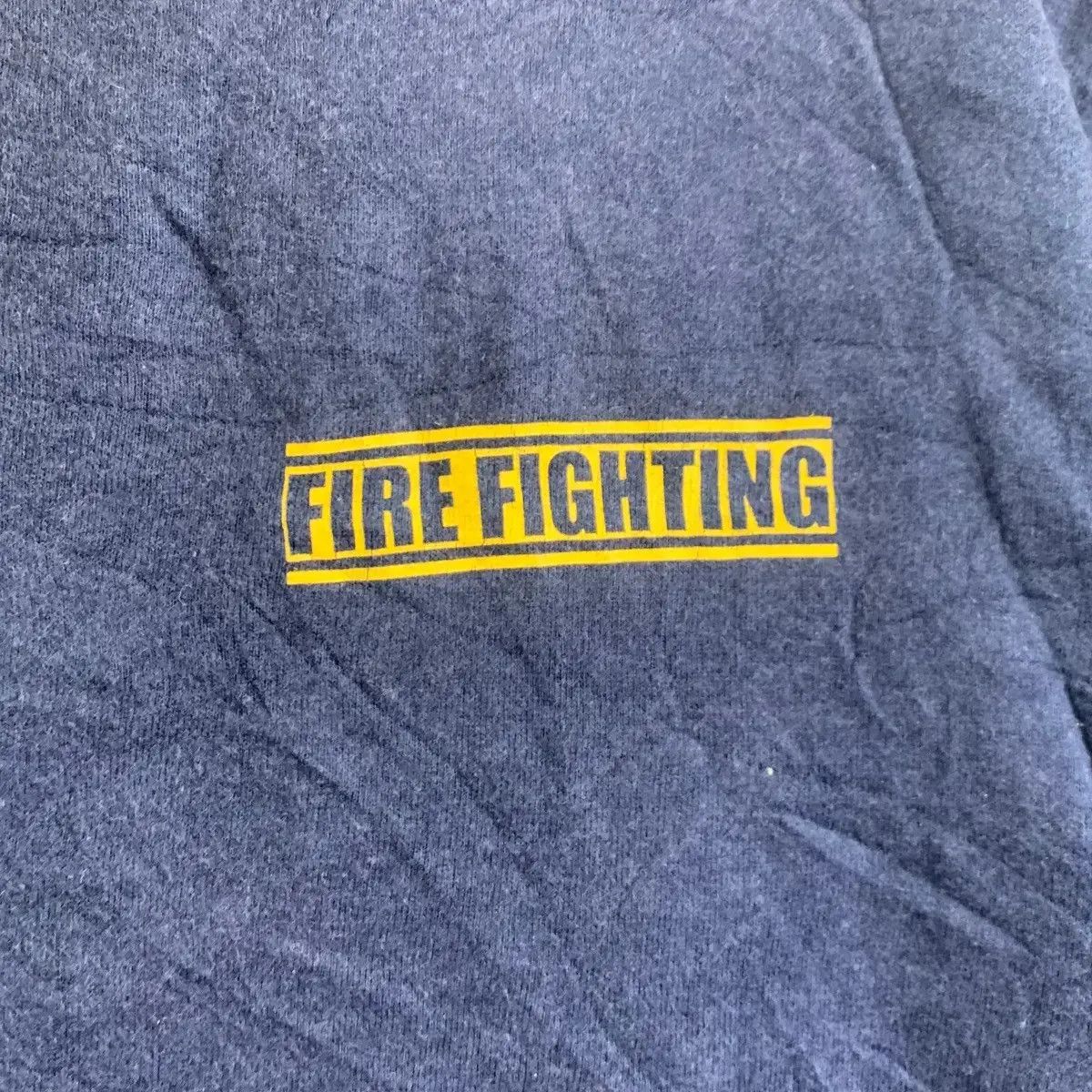 Vintage Vintage JAPAN FIREFIGHTERS Great Fireman Life Support Tee Size US L / EU 52-54 / 3 - 3 Thumbnail