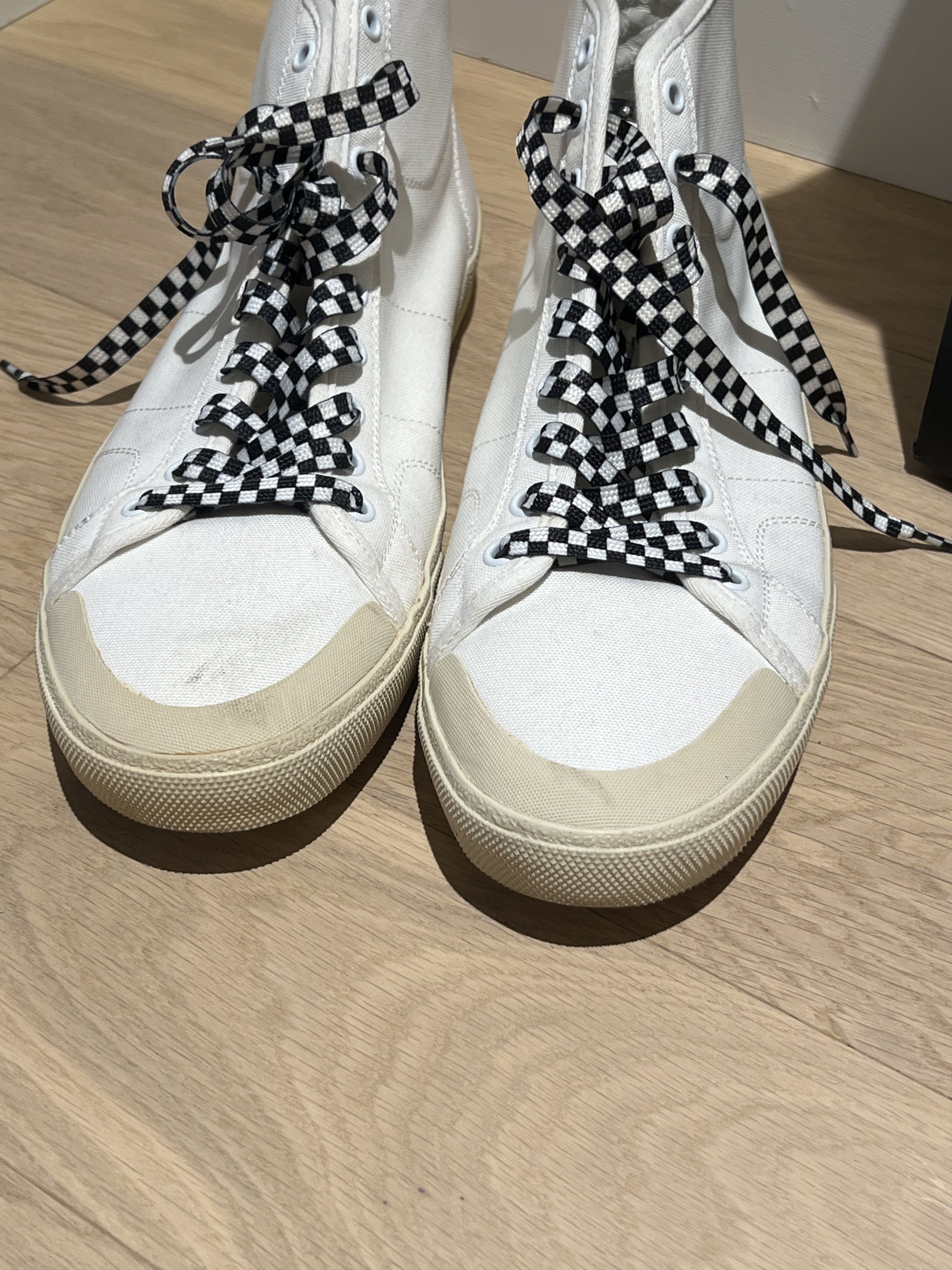 Saint Laurent Paris SURF SOUND CANVAS SNEAKERS STUDS Size US 12 / EU 45 - 2 Thumbnail