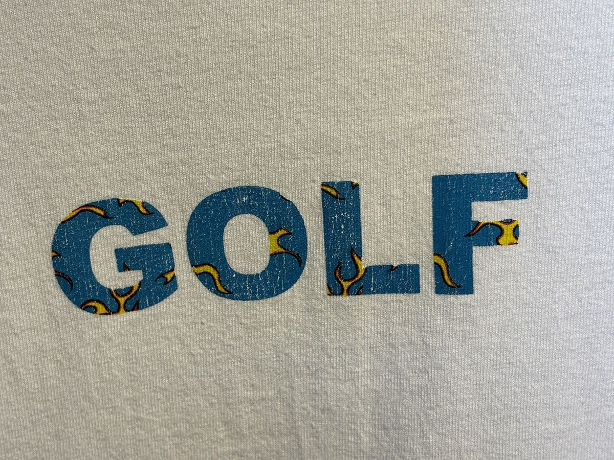 Golf Wang × Tyler The Creator 🔥Golf Wang Flame Logo Tee White Medium Size US M / EU 48-50 / 2 - 3 Thumbnail