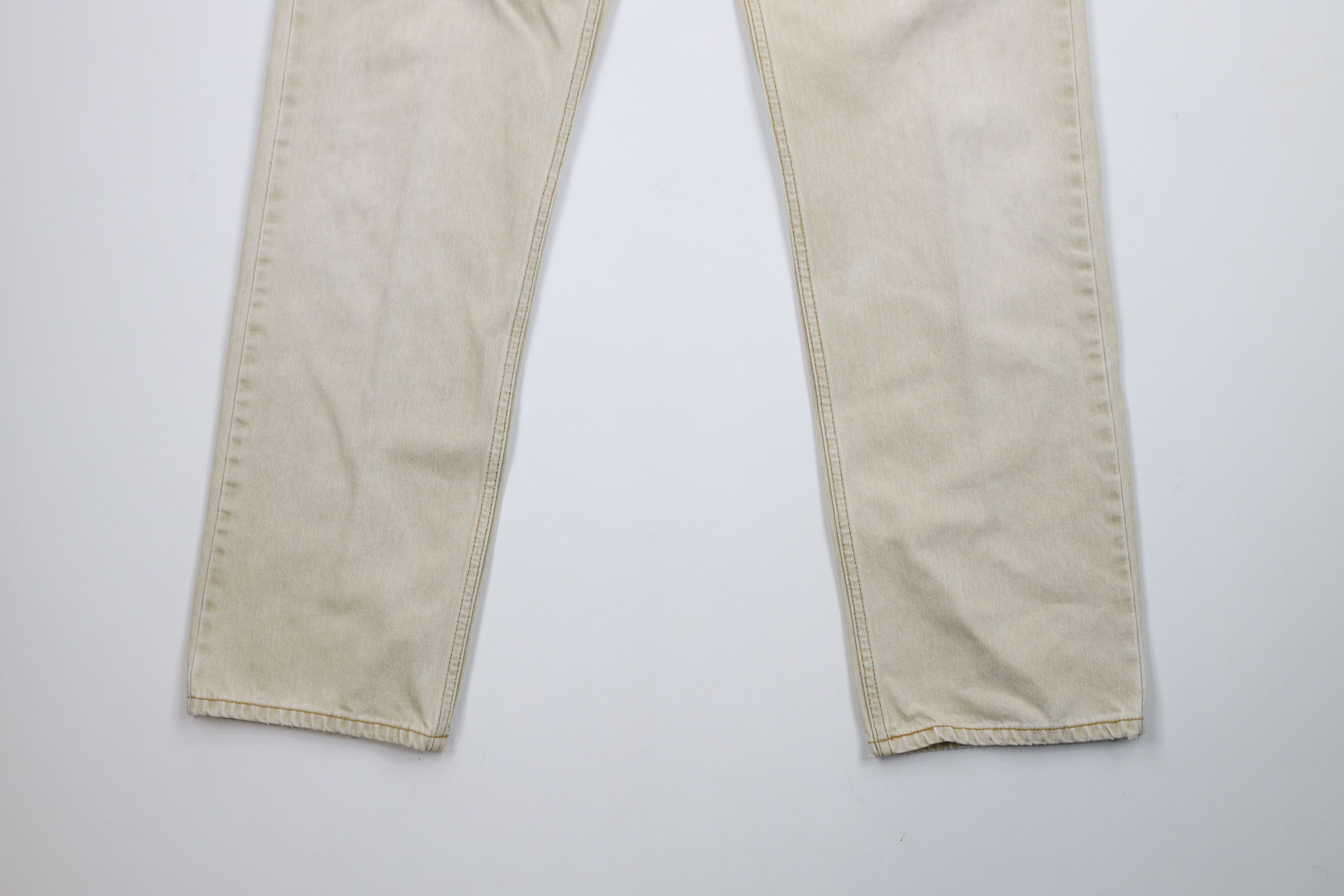 Levi's × Vintage Vintage Y2K Levis 505 Regular Fit Denim Jeans Beige Tan Size US 34 / EU 50 - 4 Thumbnail
